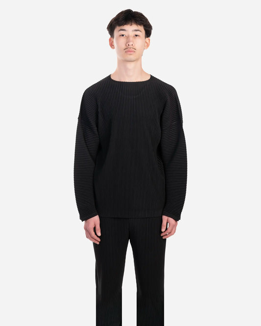 T-Shirt Plissé Manches Longues