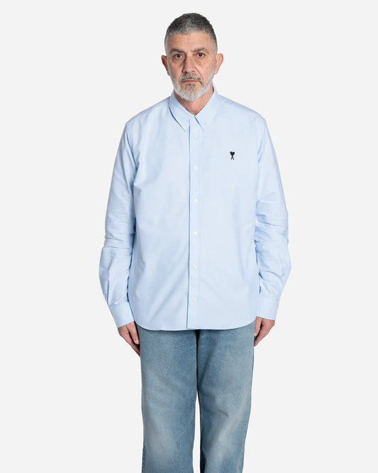 Chemise Oxford Ami de Coeur en Coton Bleu Ciel