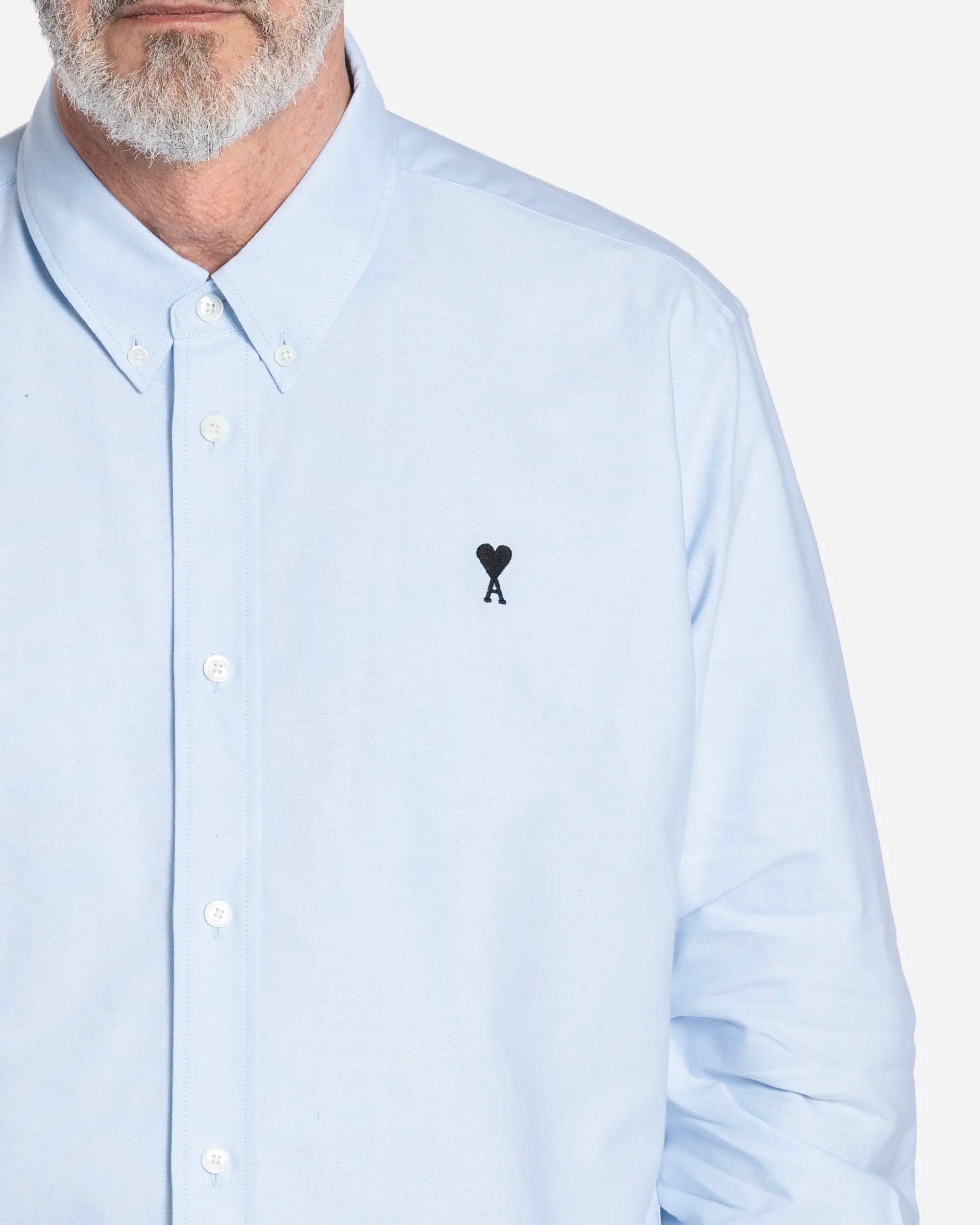 Chemise Oxford Ami de Coeur en Coton Bleu Ciel