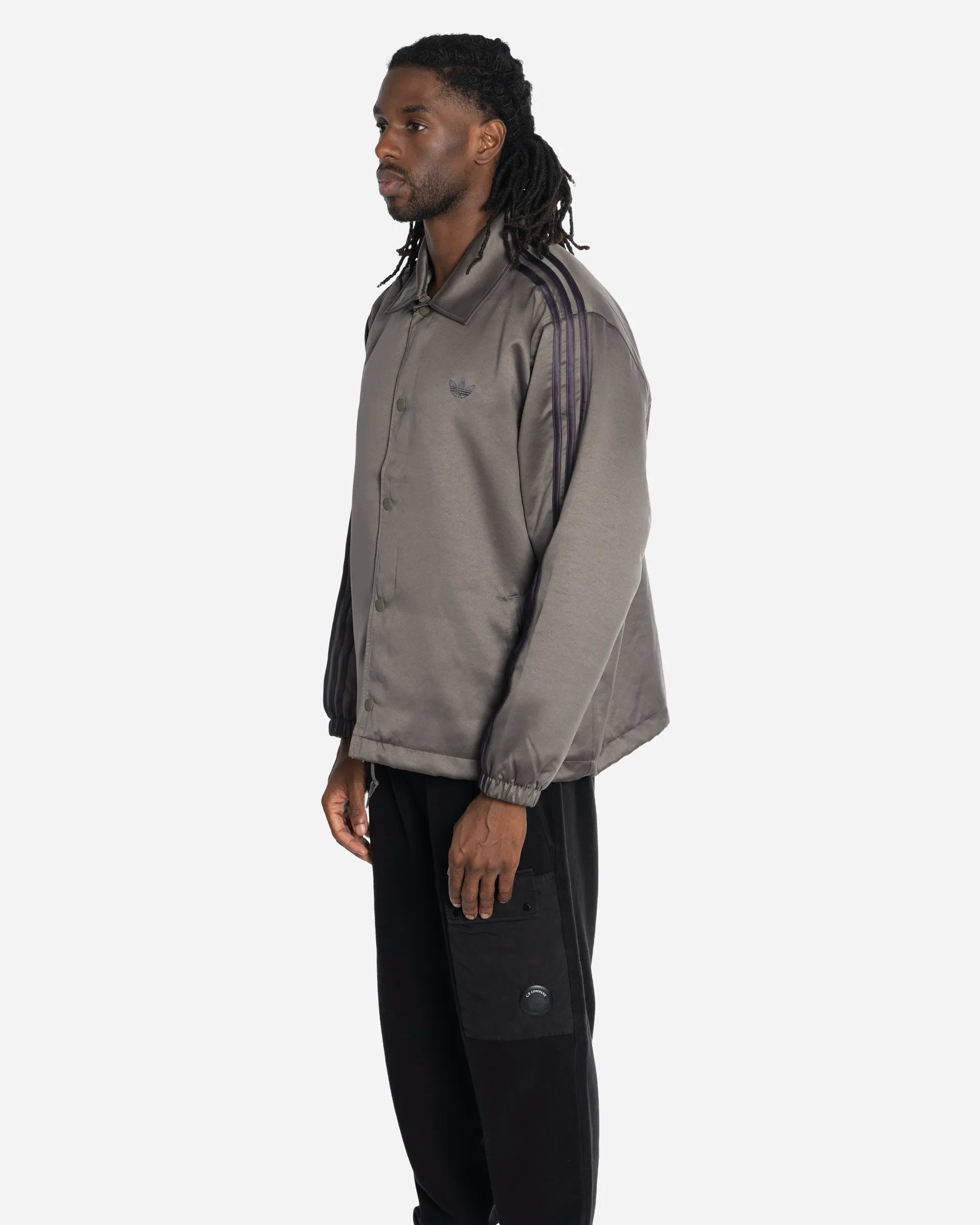 Veste Matelassée en Satin à 3 Bandes
