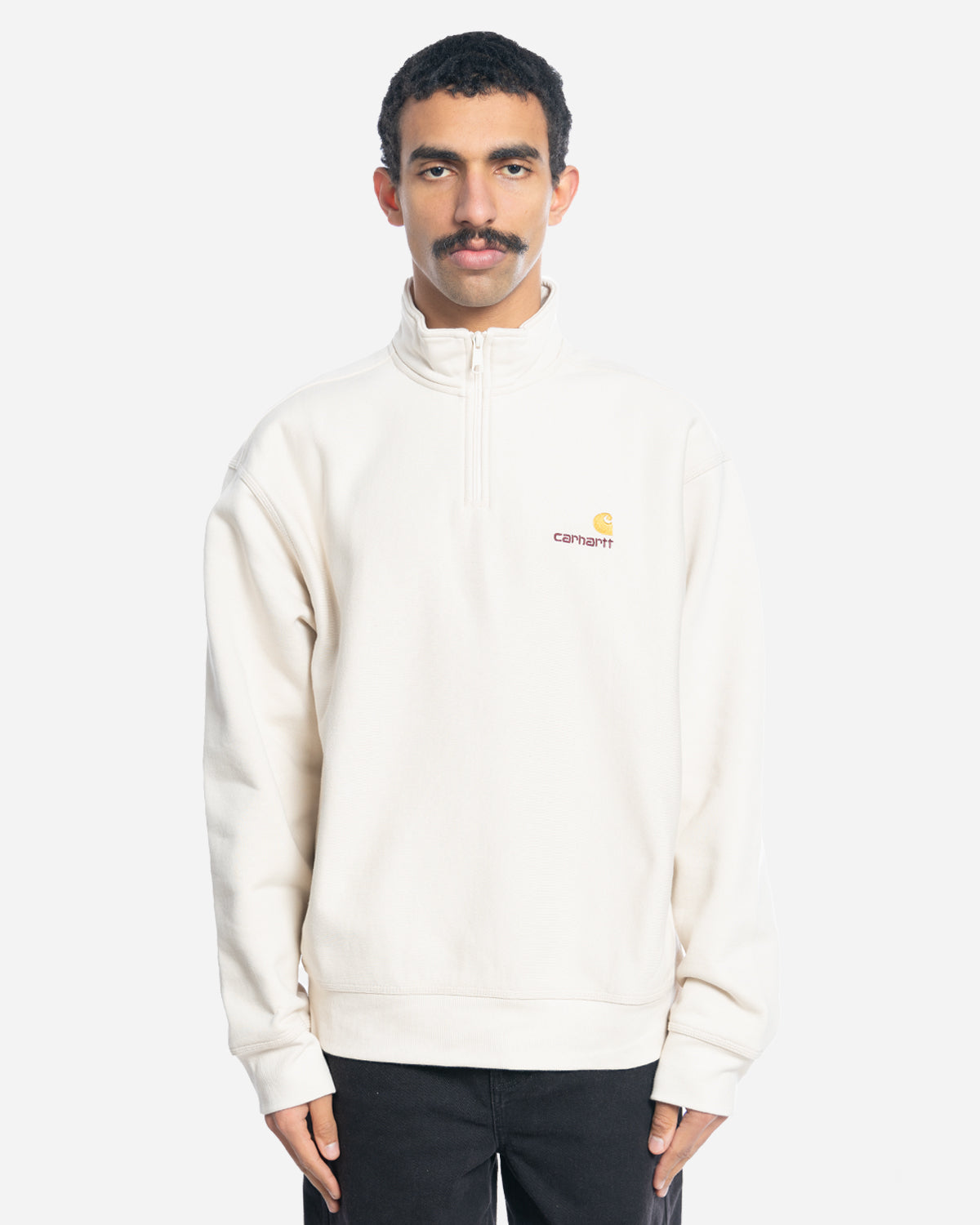 Sweatshirt Demi-Zip American Script