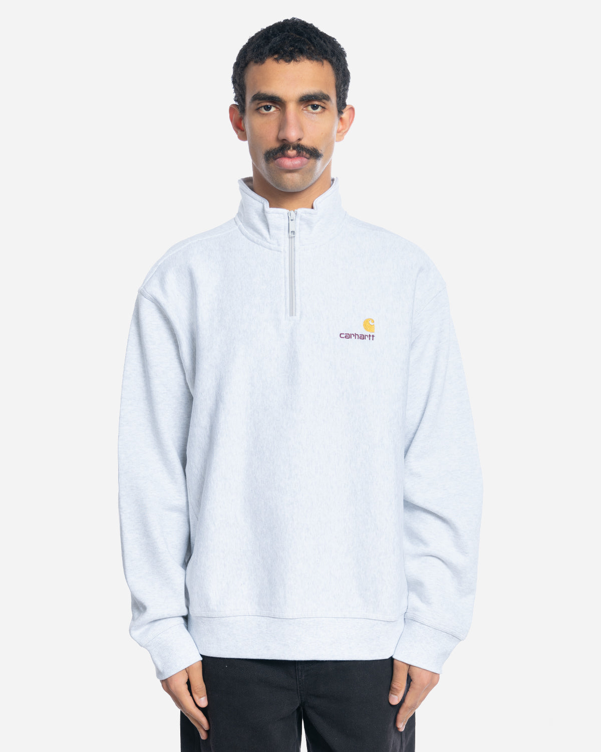 Sweatshirt Demi-Zip American Script