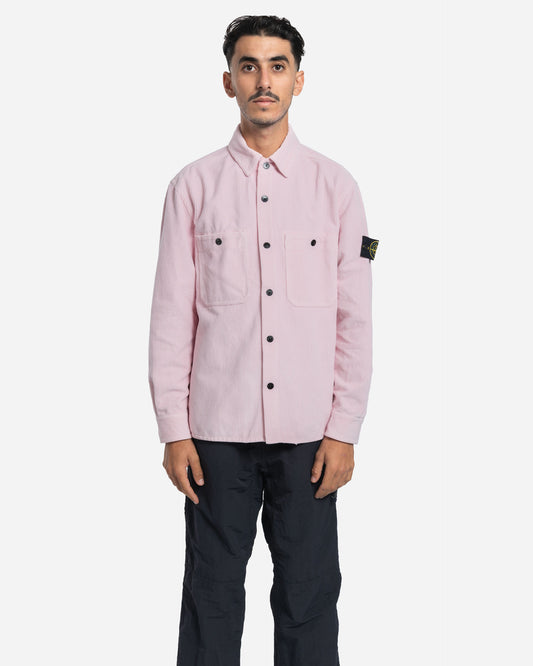 Surchemise en Velours Côtelé Rose