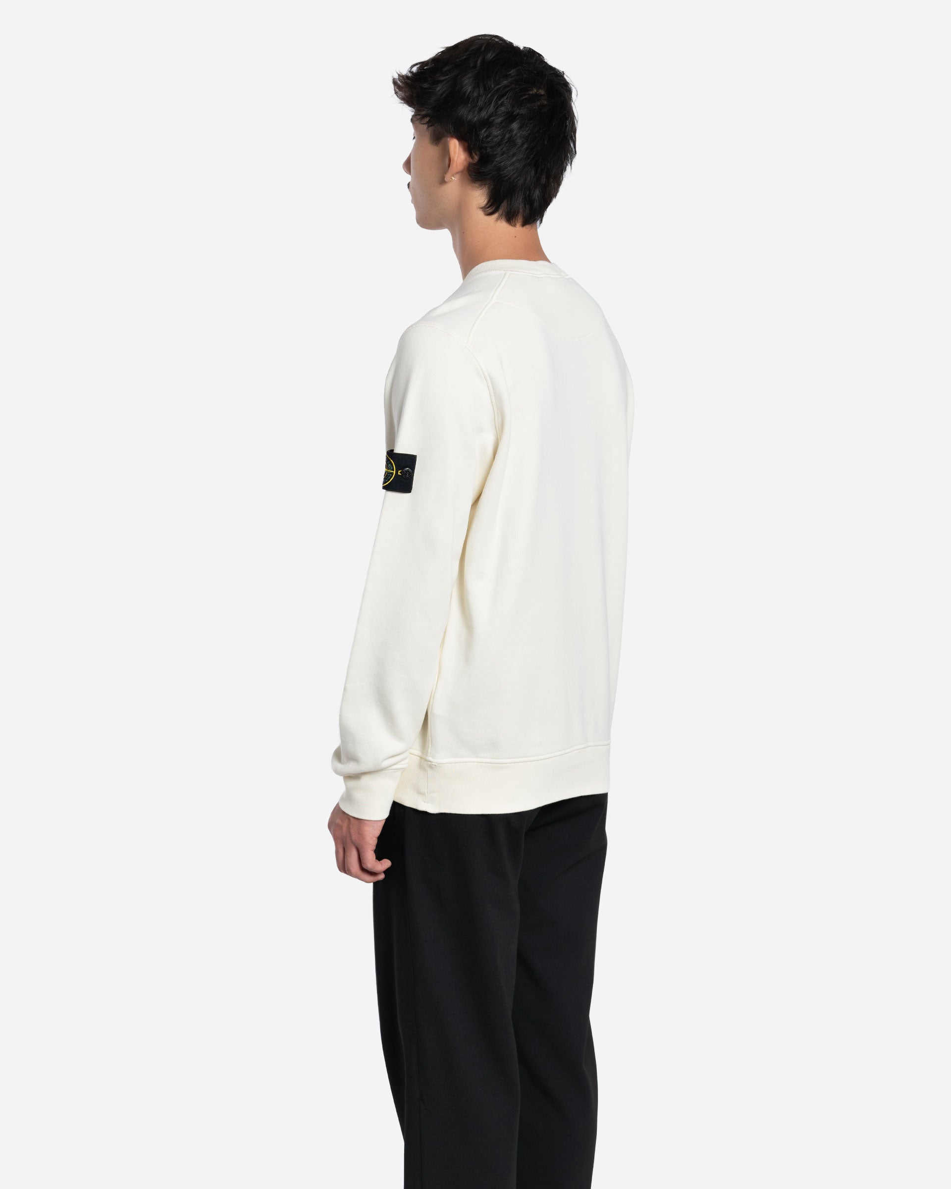 Sweatshirt Ras-du-Cou en Molleton Ivoire