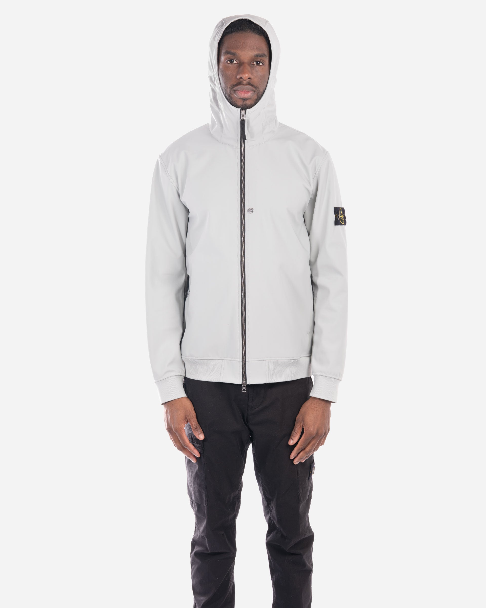 Blouson à Capuche Léger Gris