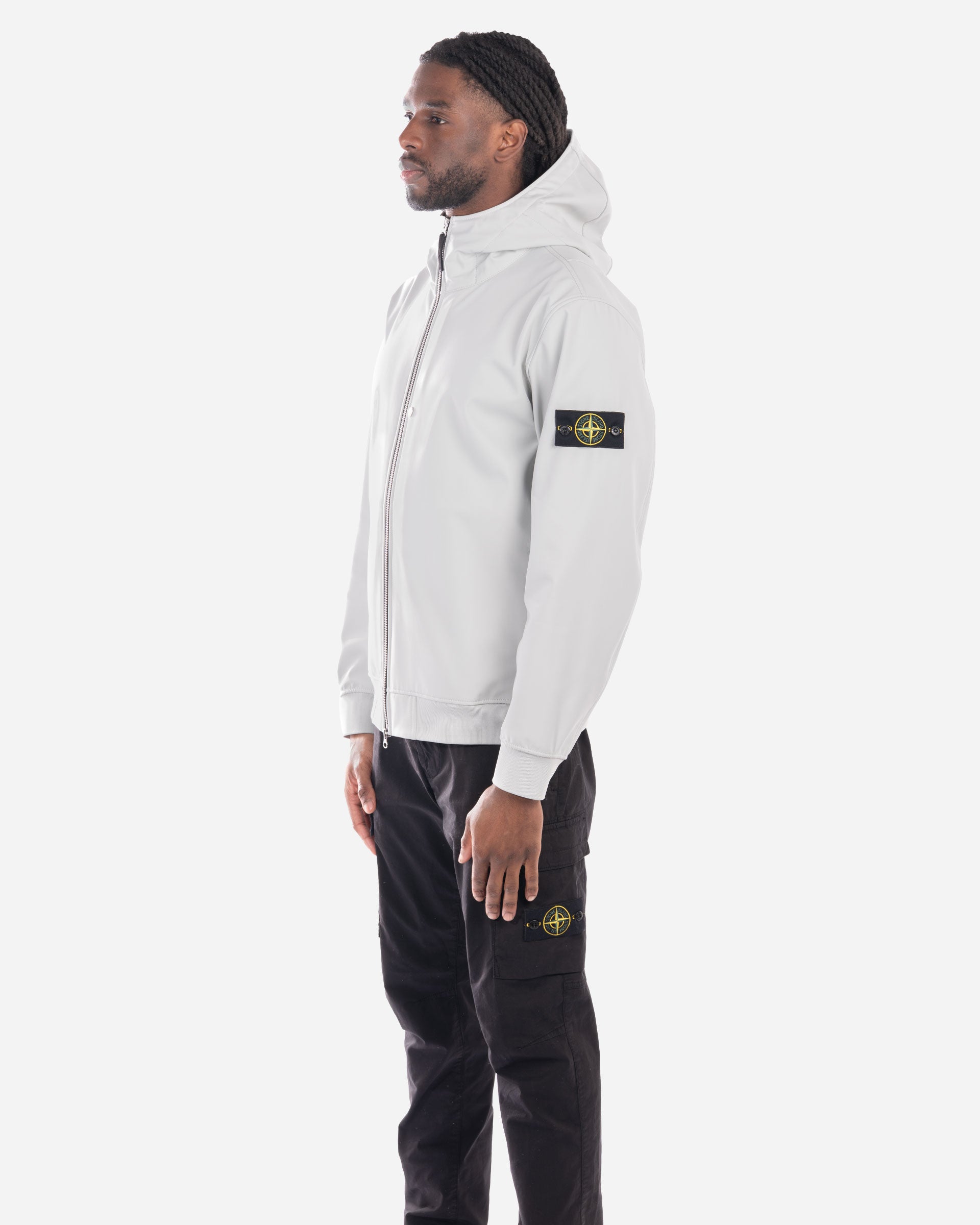 Blouson à Capuche Léger Gris