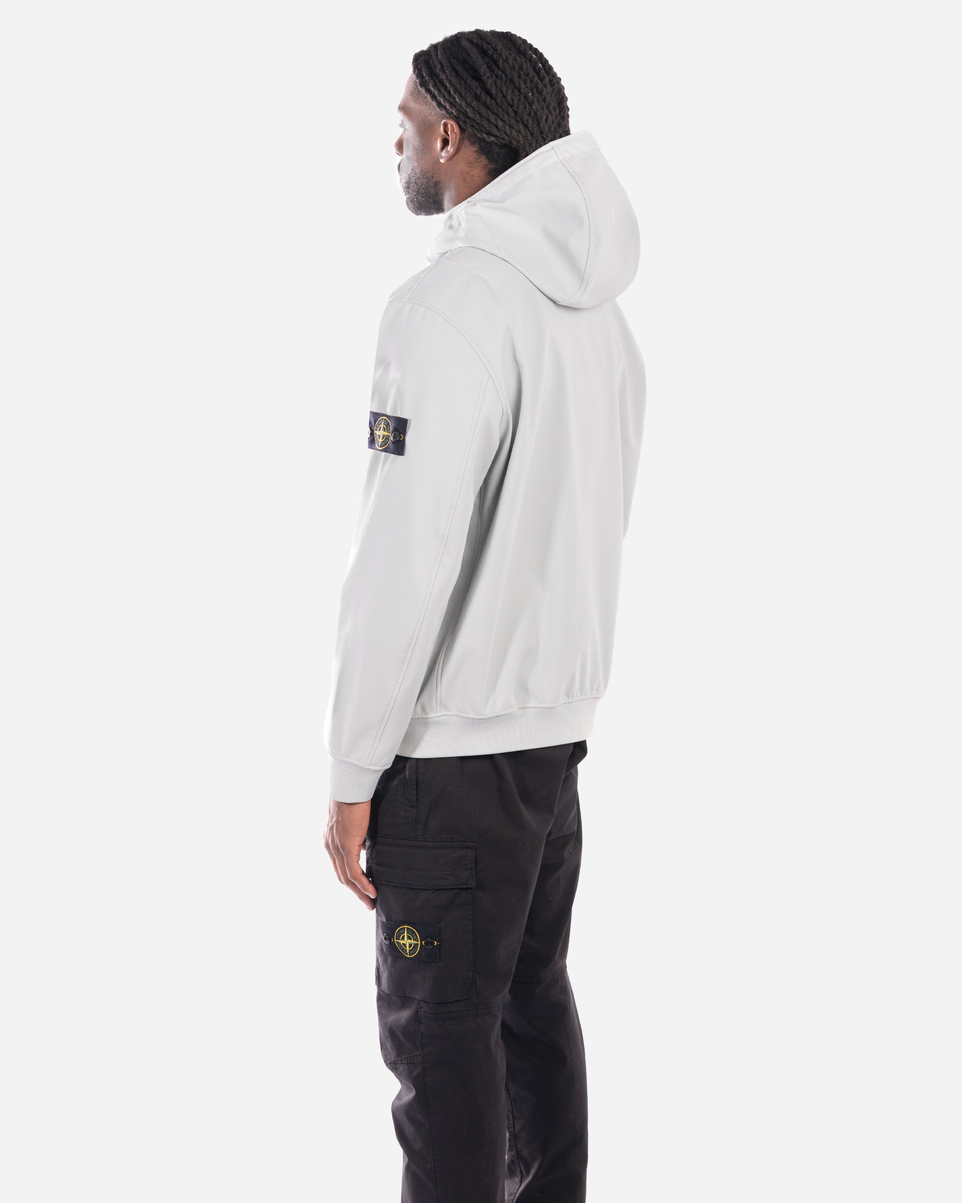 Blouson à Capuche Léger Gris