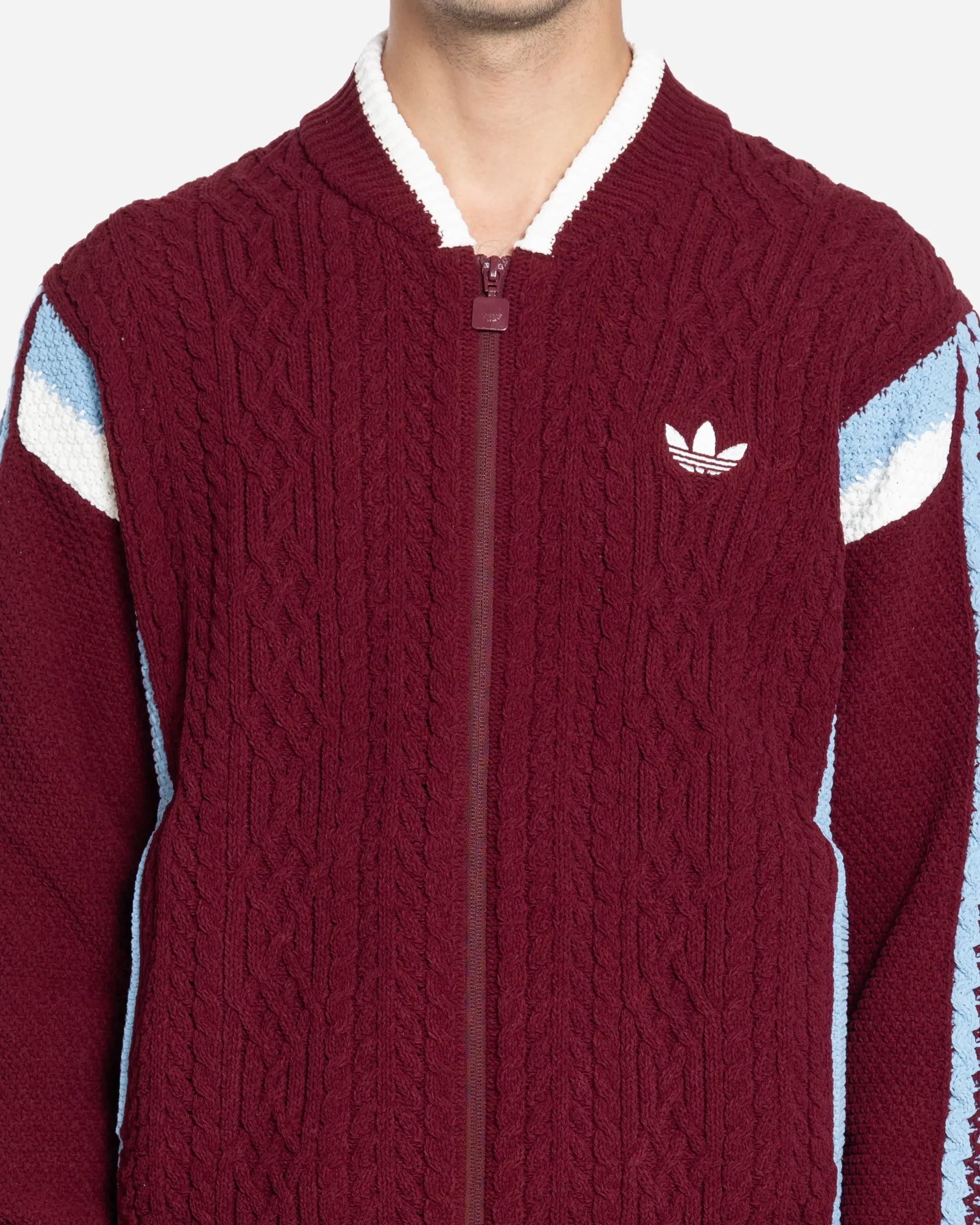 Cardigan Rétro Remix Bordeaux