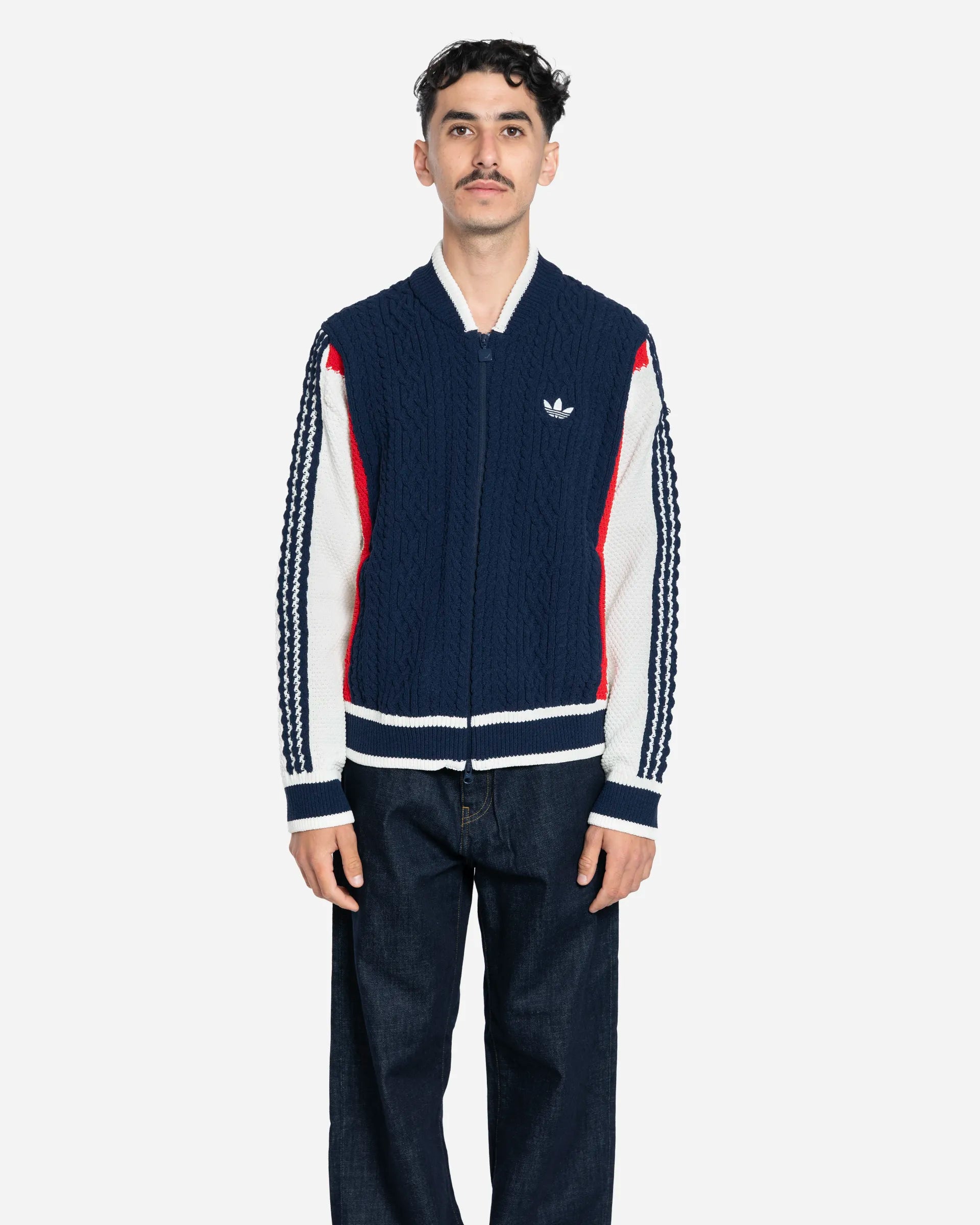 Cardigan Rétro Remix Bleu