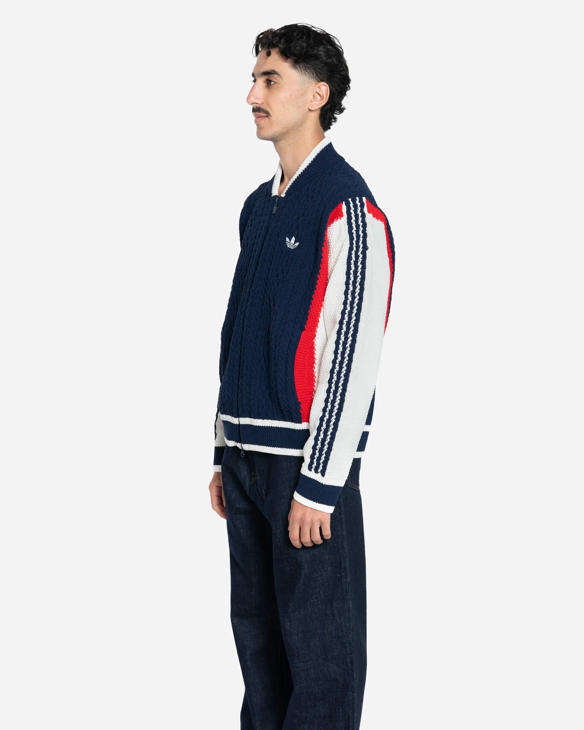 Cardigan Rétro Remix Bleu