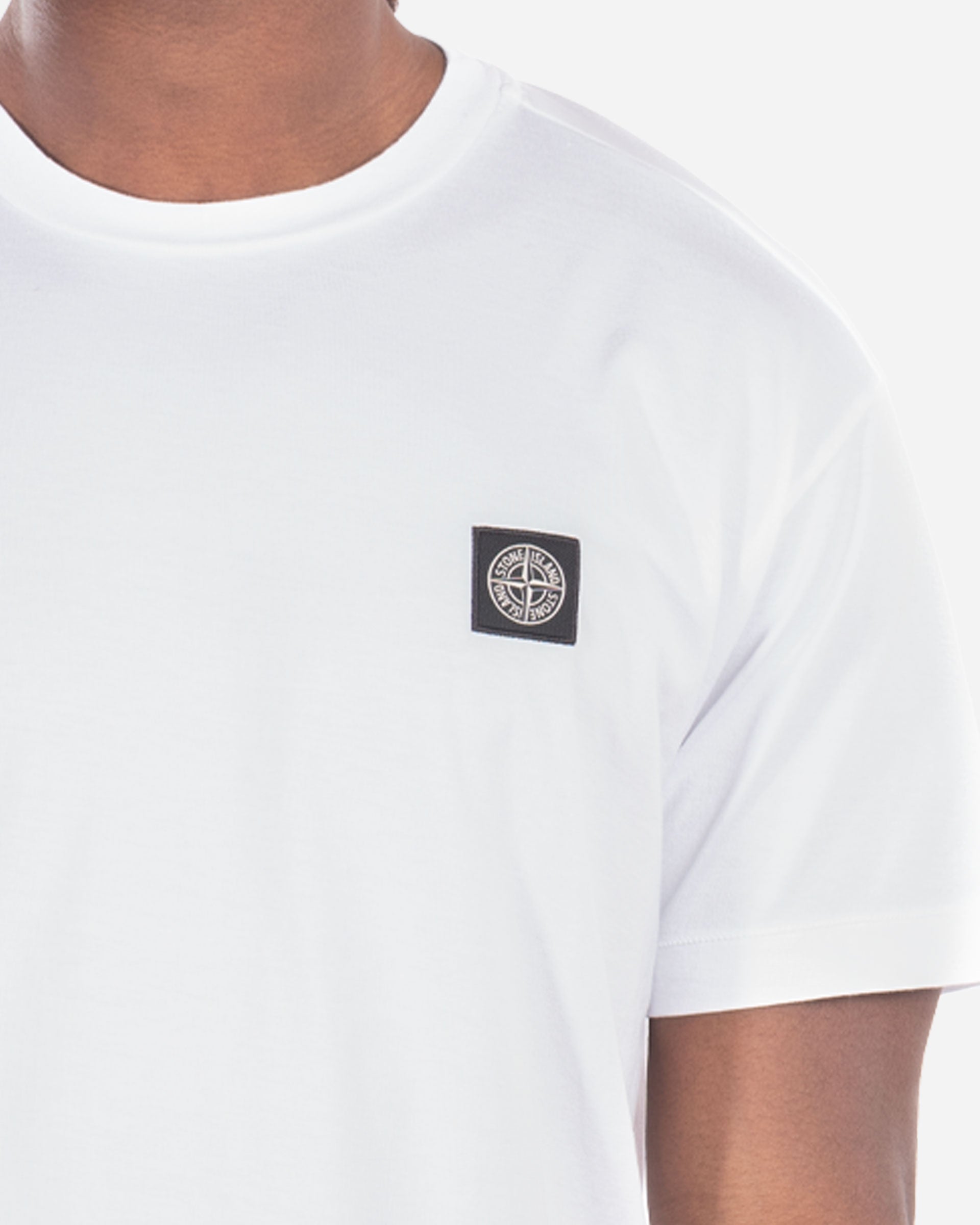 T-Shirt à Écusson Blanc