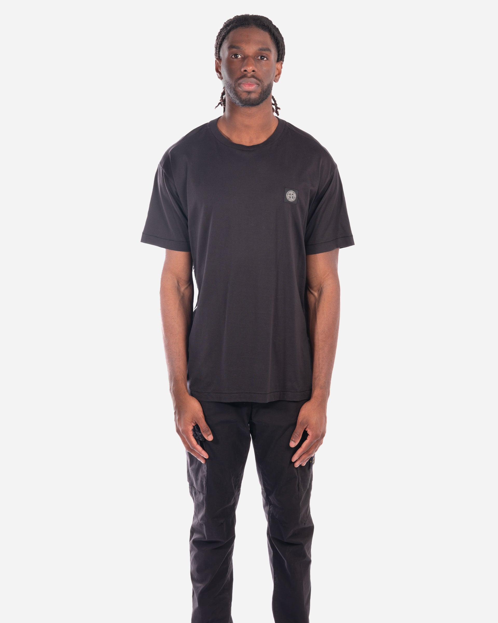 T-Shirt à Écusson Noir