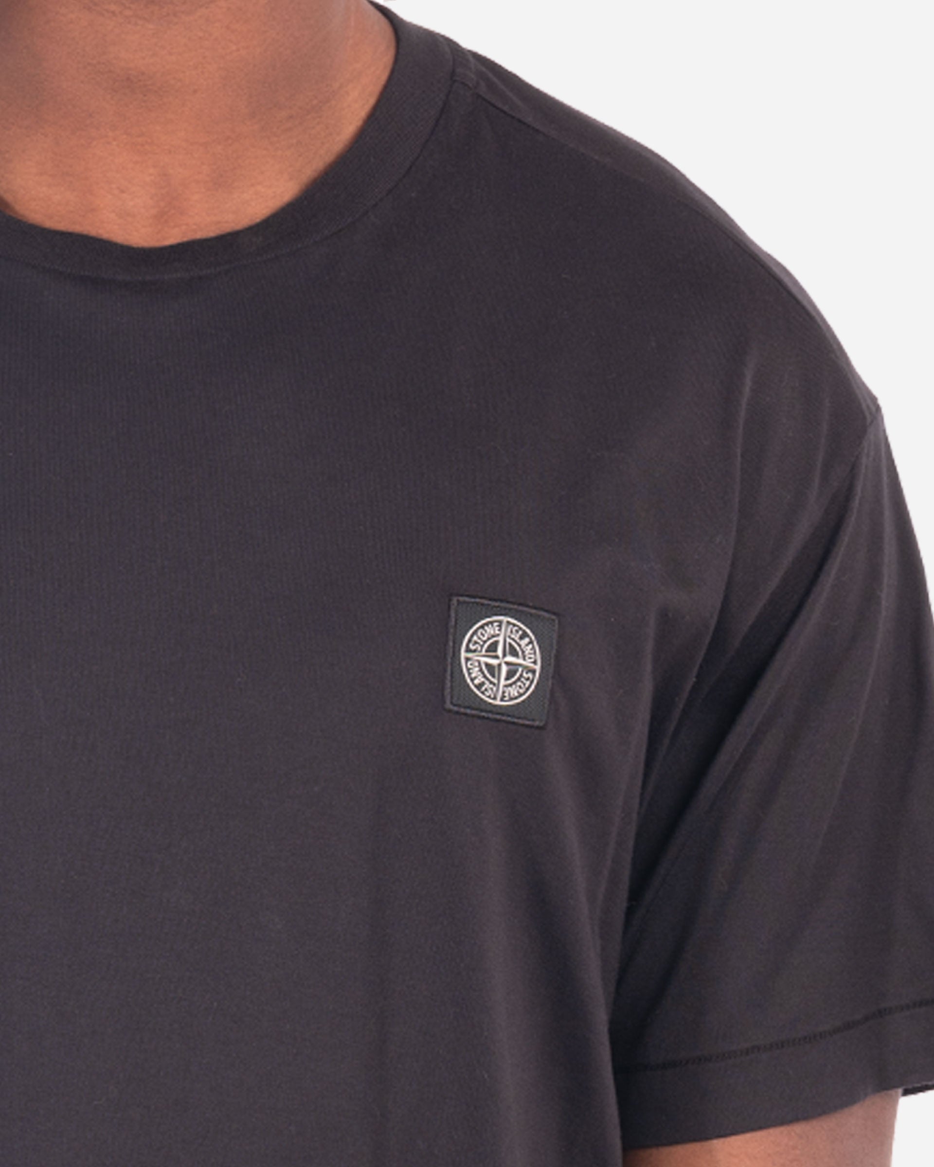 T-Shirt à Écusson Noir