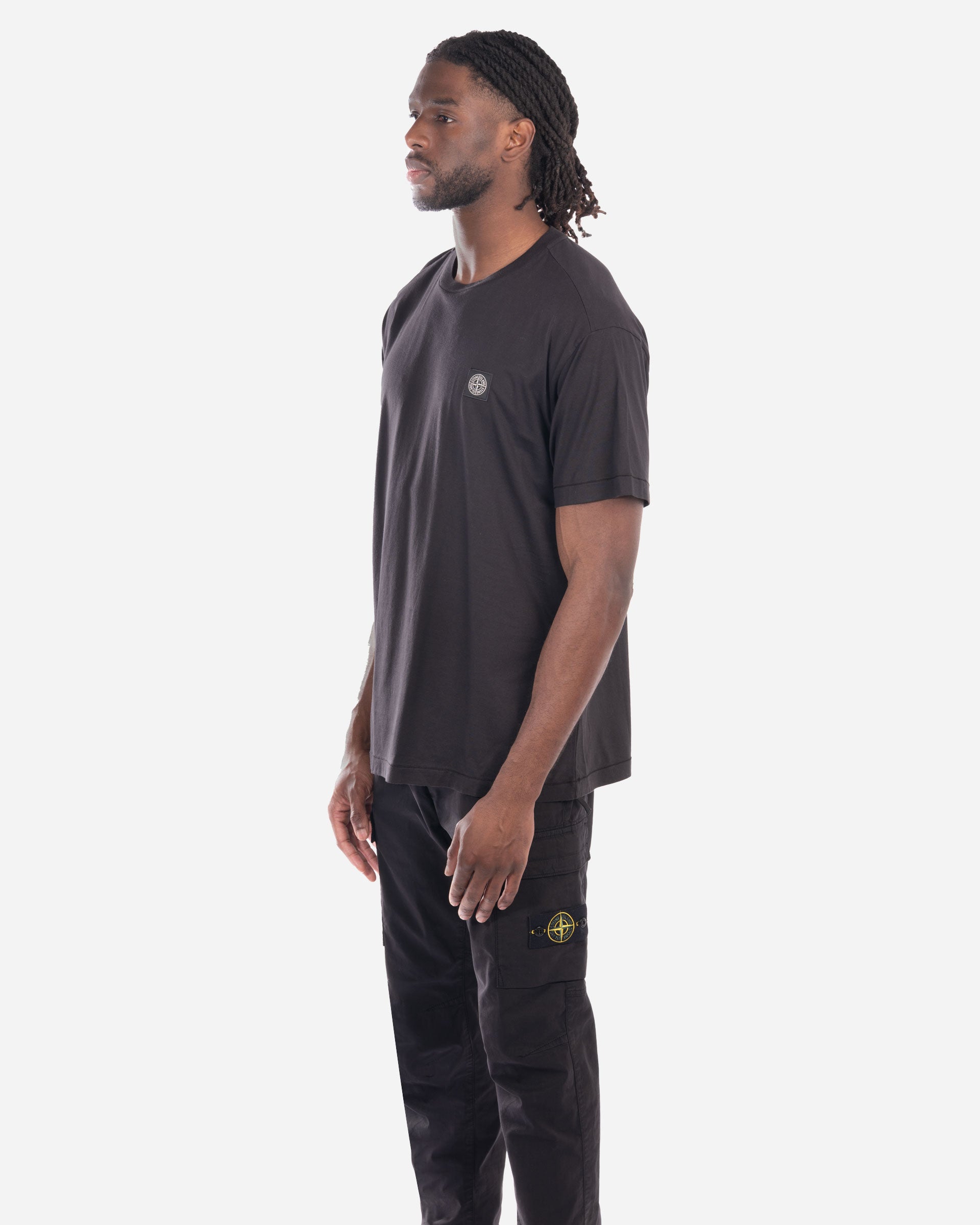 T-Shirt à Écusson Noir