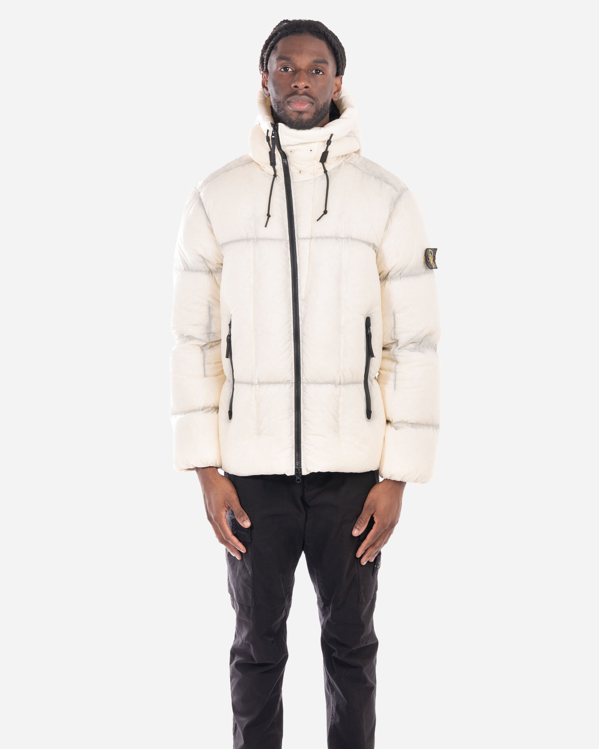 Doudoune à Capuche Ivoire