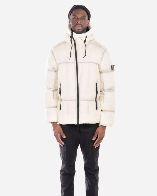 Doudoune à Capuche Ivoire