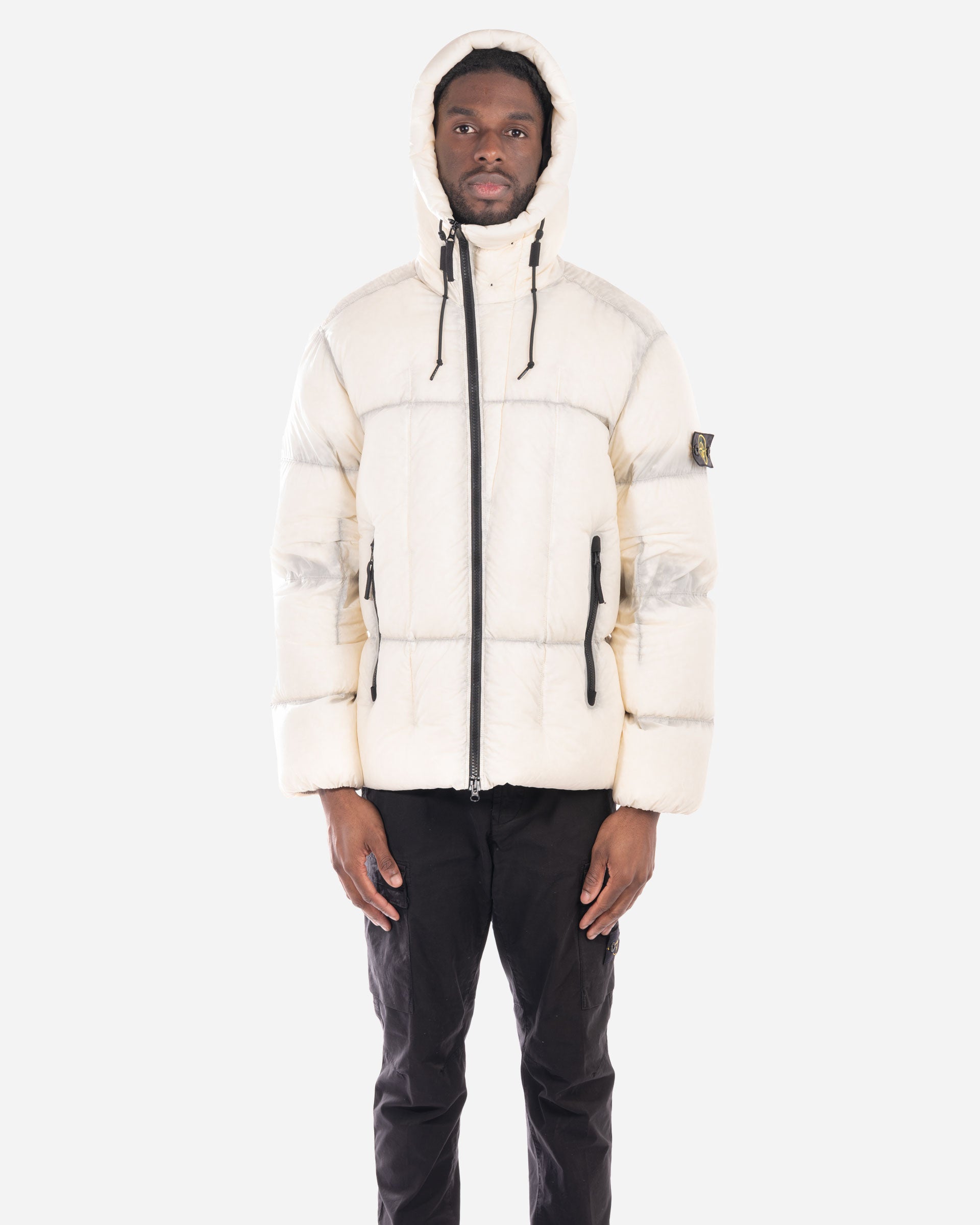 Doudoune à Capuche Ivoire