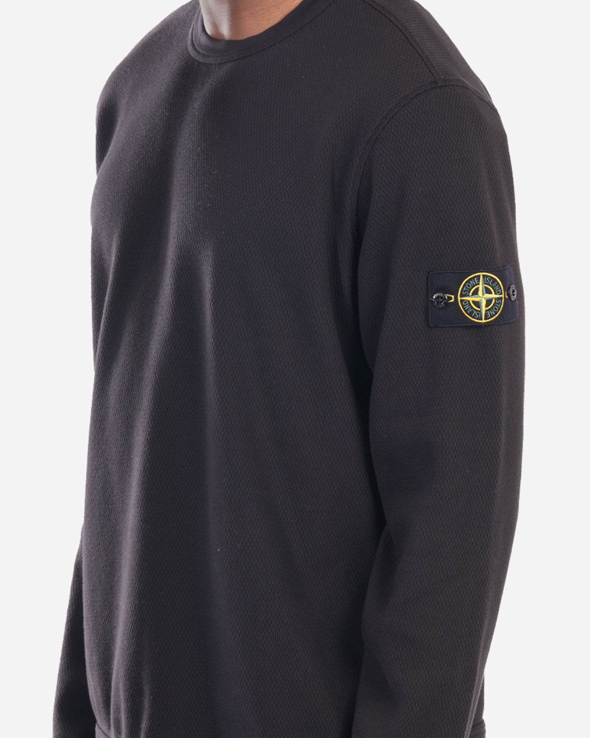 Sweatshirt Ras-du-Cou en Molleton Noir