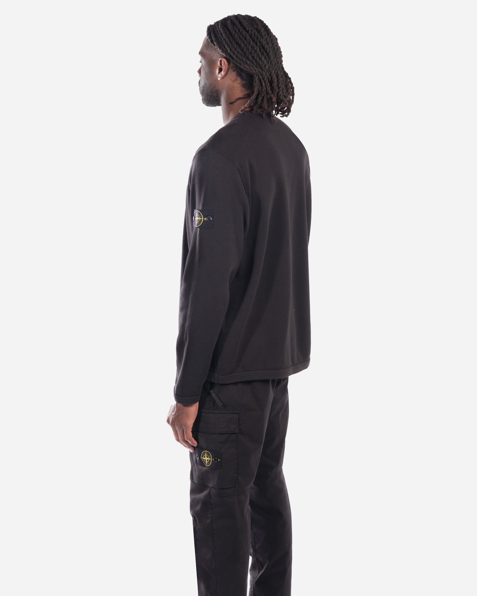 Sweatshirt Ras-du-Cou en Molleton Noir