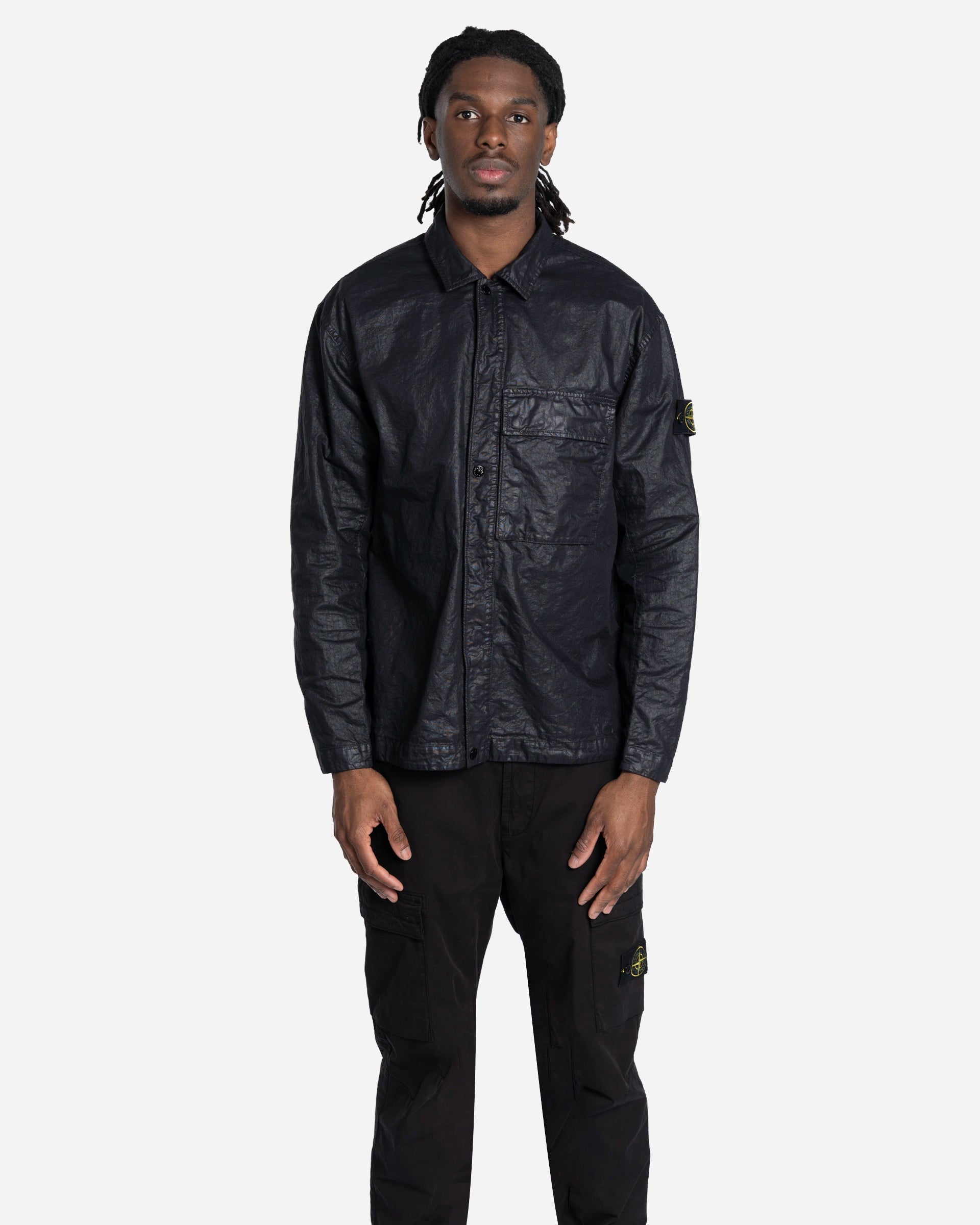 Surchemise en Tissu Nylon Panama Noire