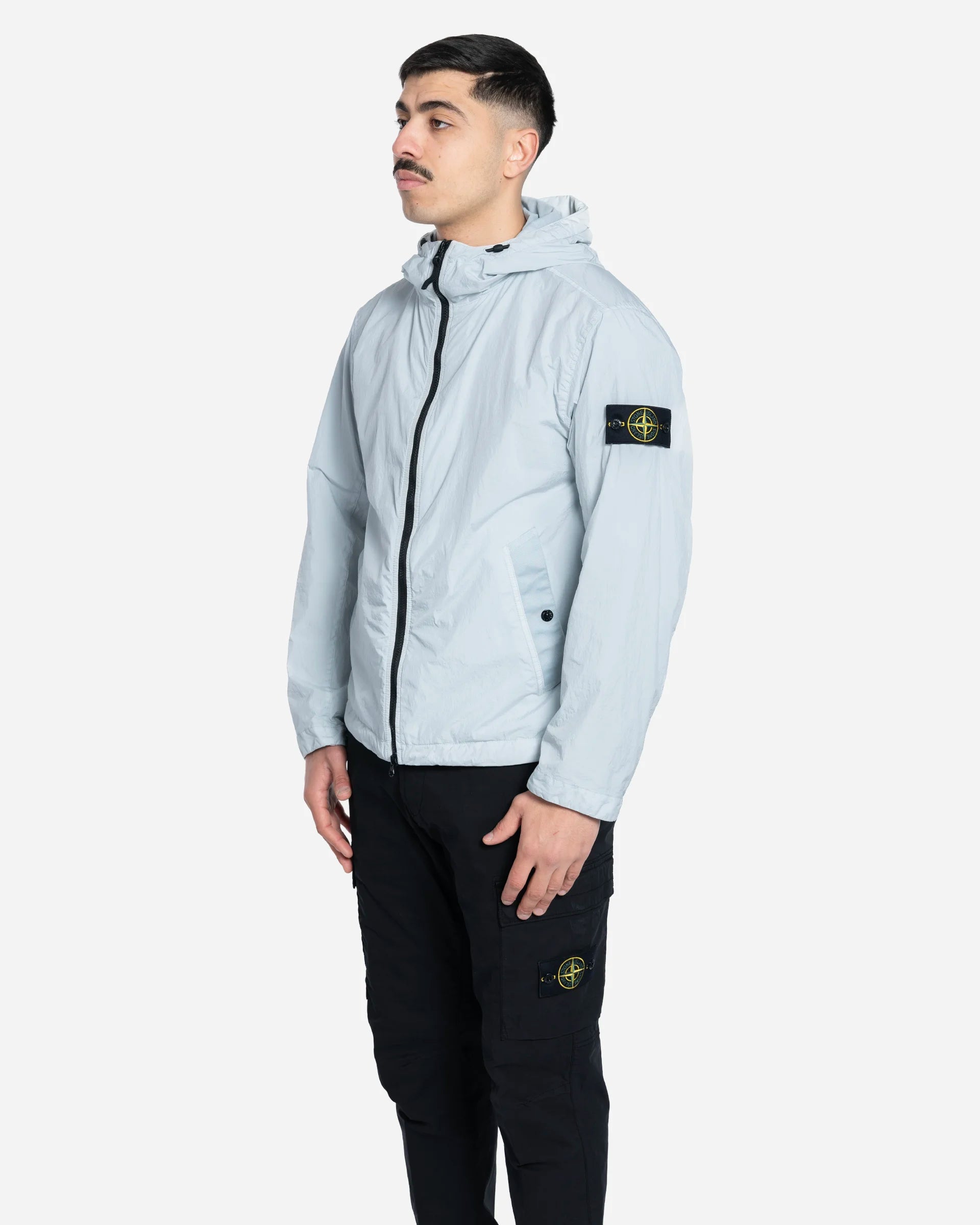 Veste à Capuche en Nylon Reps NY Sky Blue