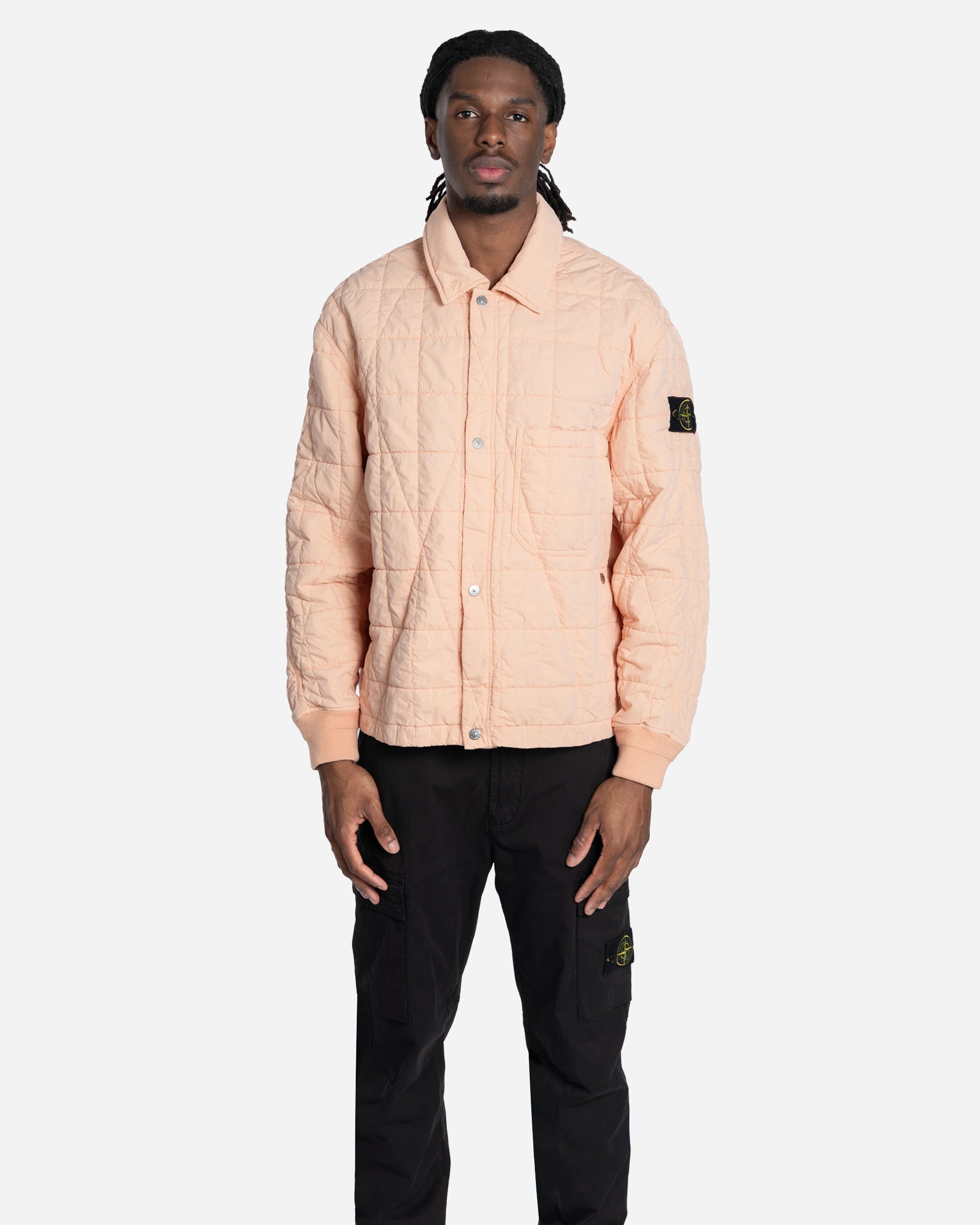 Quilted Coach Jacket Plaster Pink