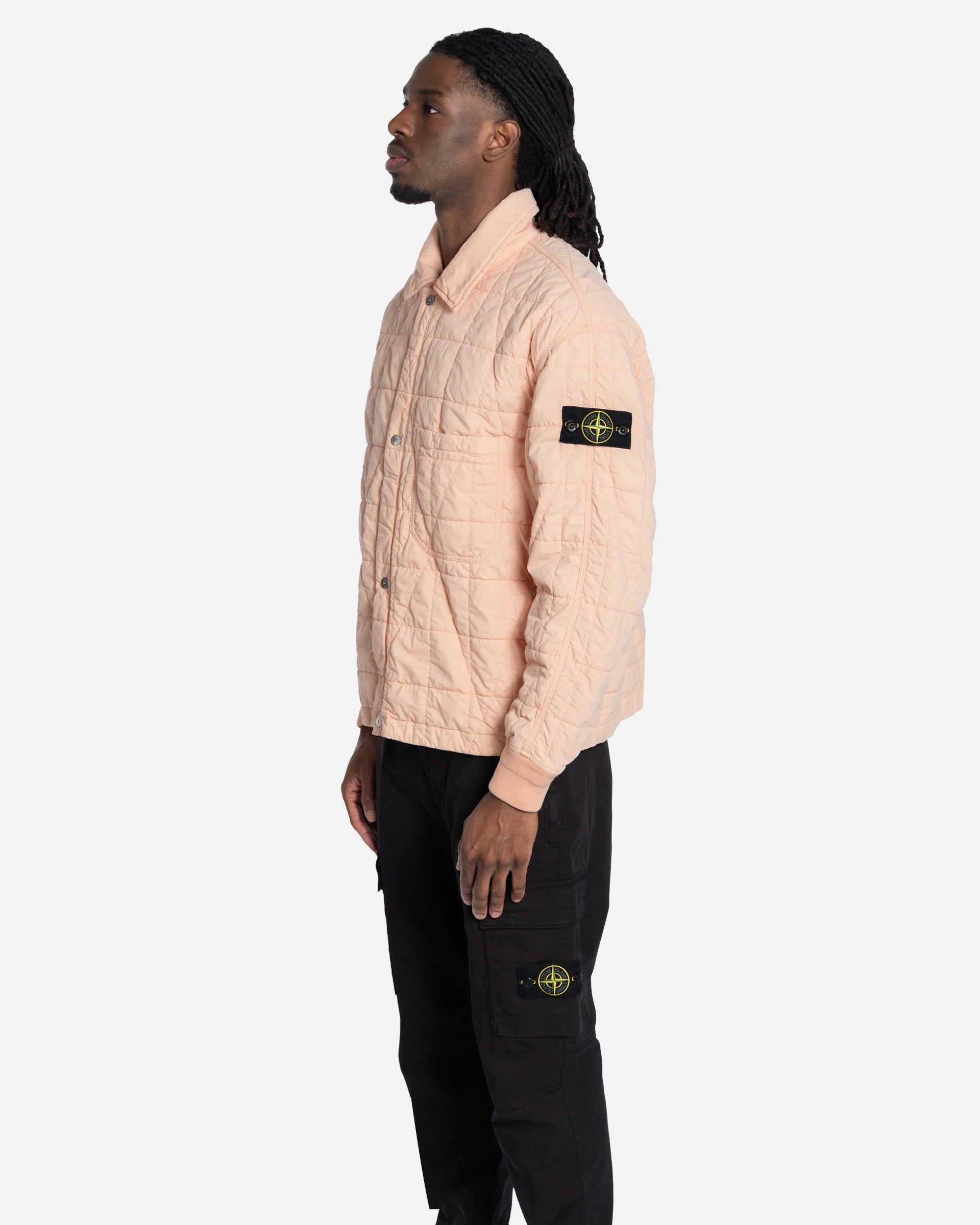 Quilted Coach Jacket Plaster Pink