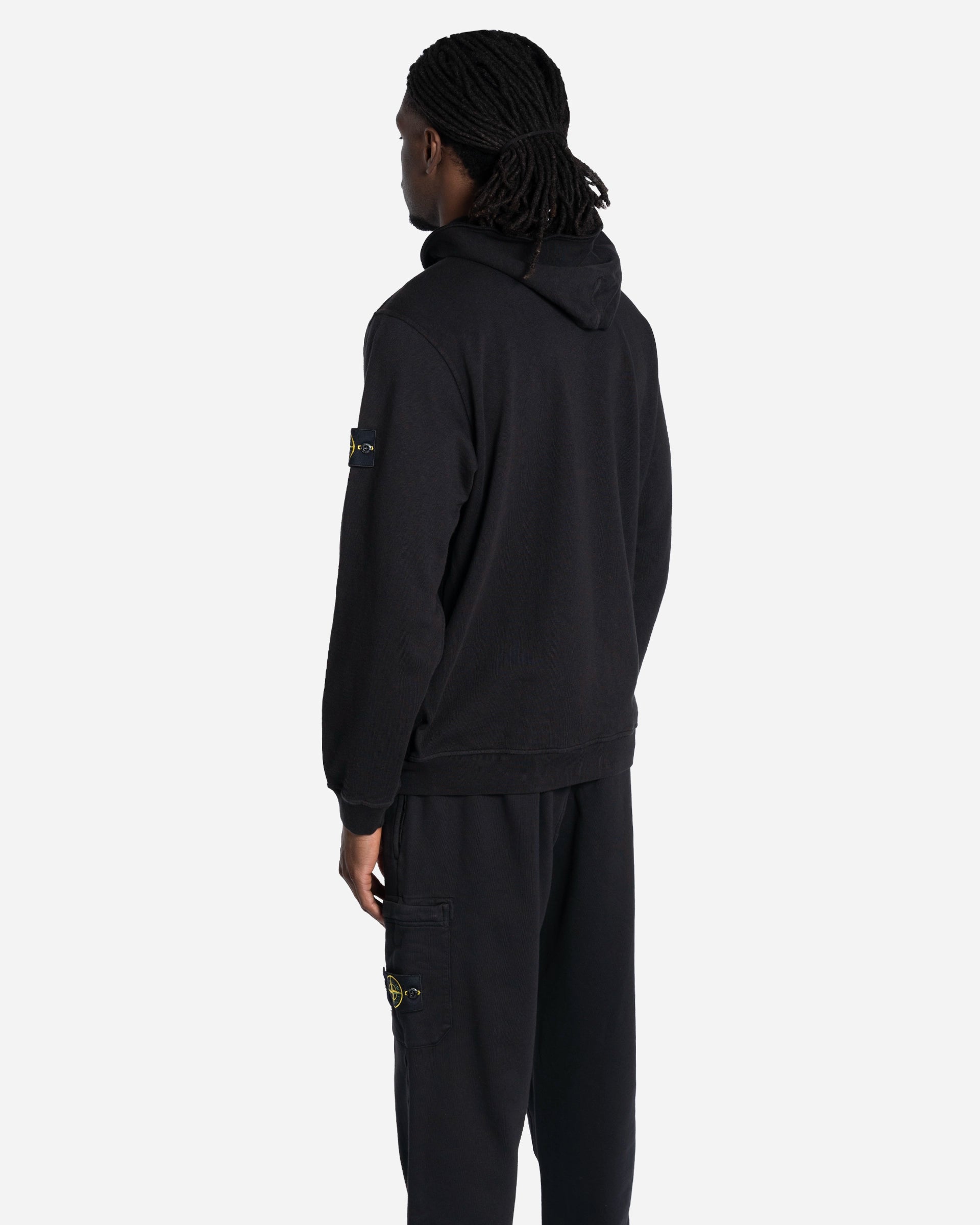 Sweatshirt Zippé à Capuche Noir