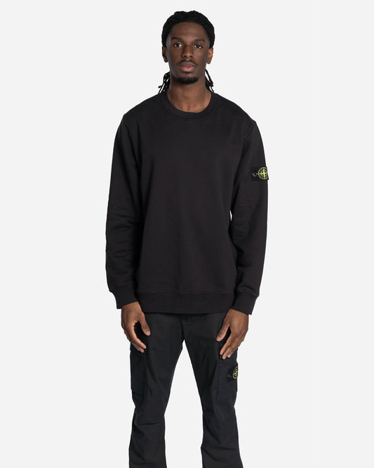 Sweatshirt à Col Rond Noir