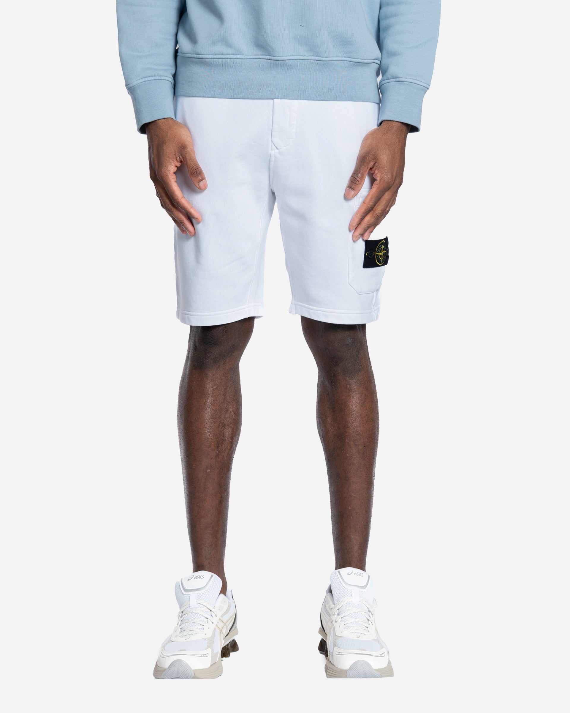 Bermuda en Molleton de Coton Bio Blanc