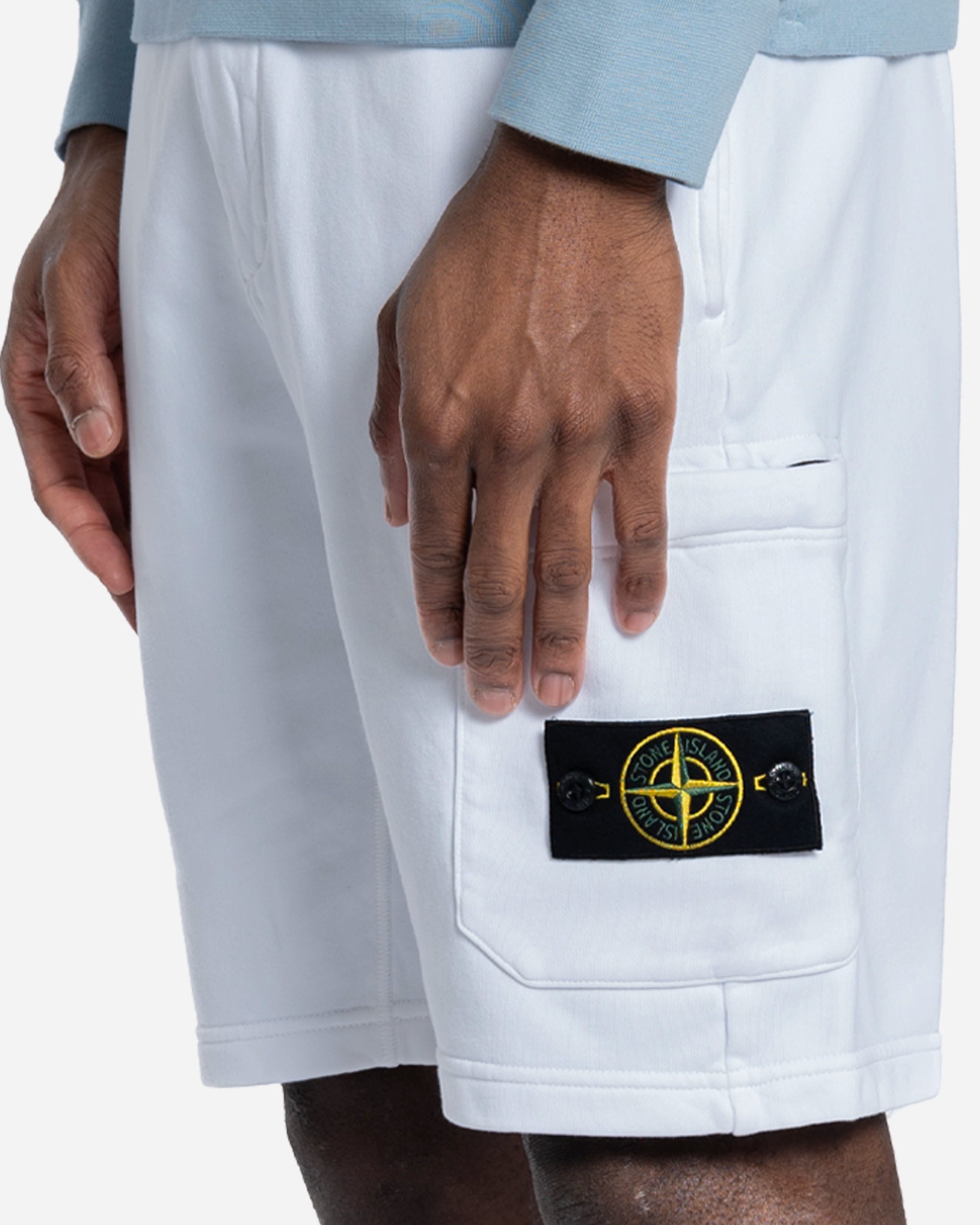 Bermuda en Molleton de Coton Bio Blanc