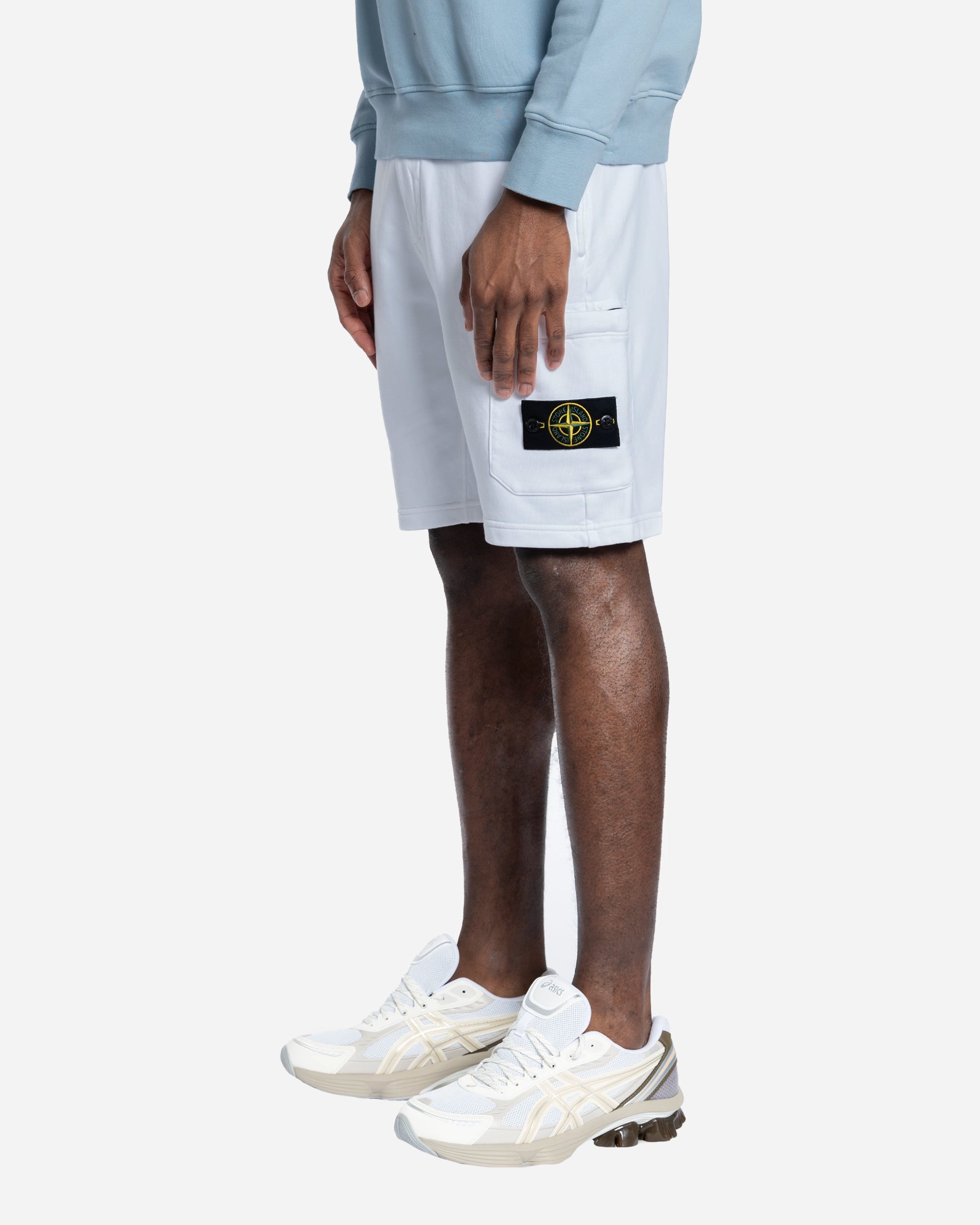 Bermuda en Molleton de Coton Bio Blanc