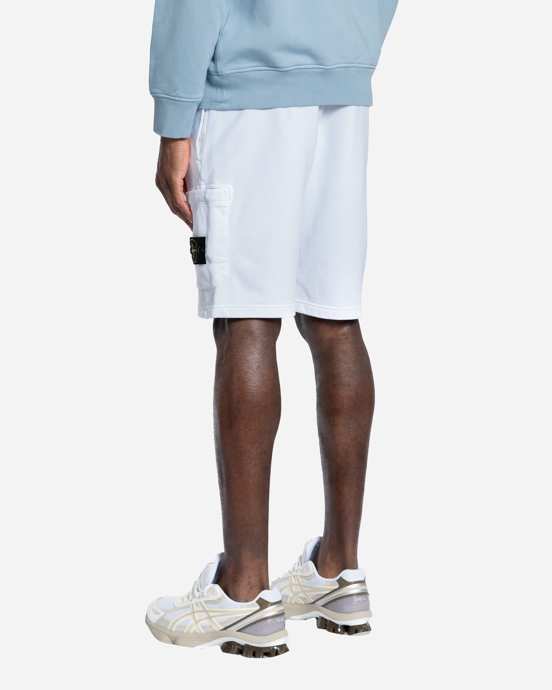 Bermuda en Molleton de Coton Bio Blanc