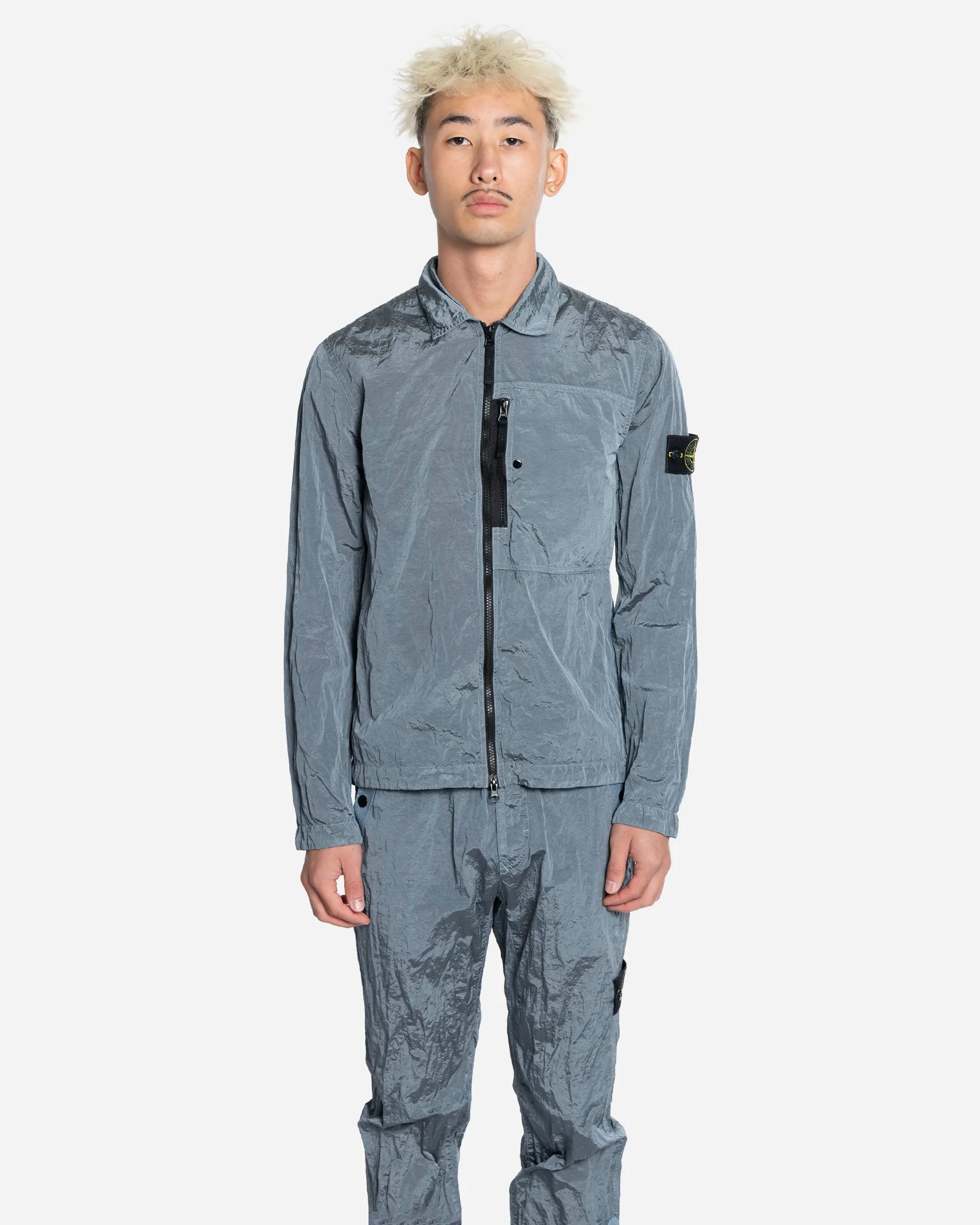 Surchemise Zippée en Nylon Ash Grey