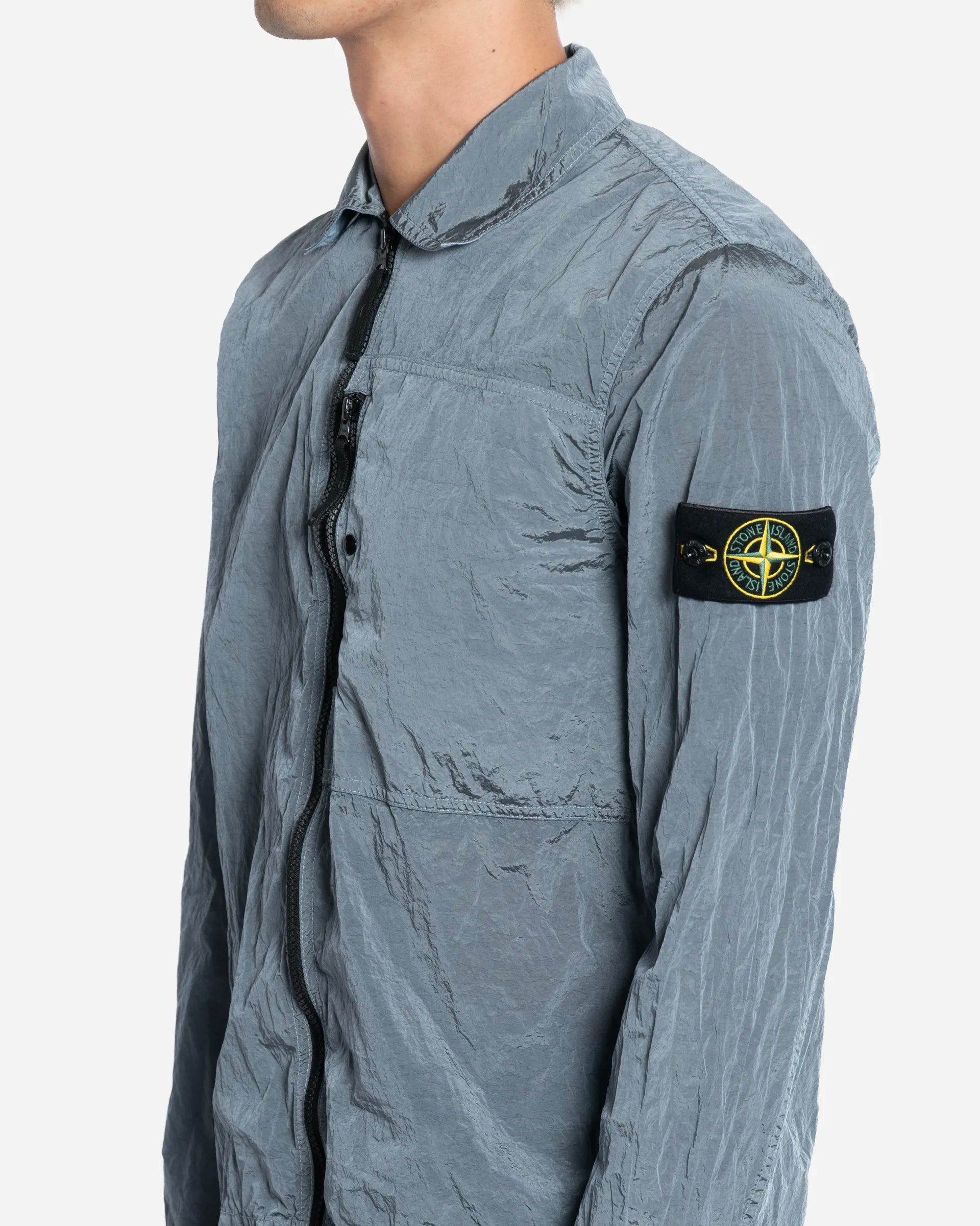 Surchemise Zippée en Nylon Ash Grey