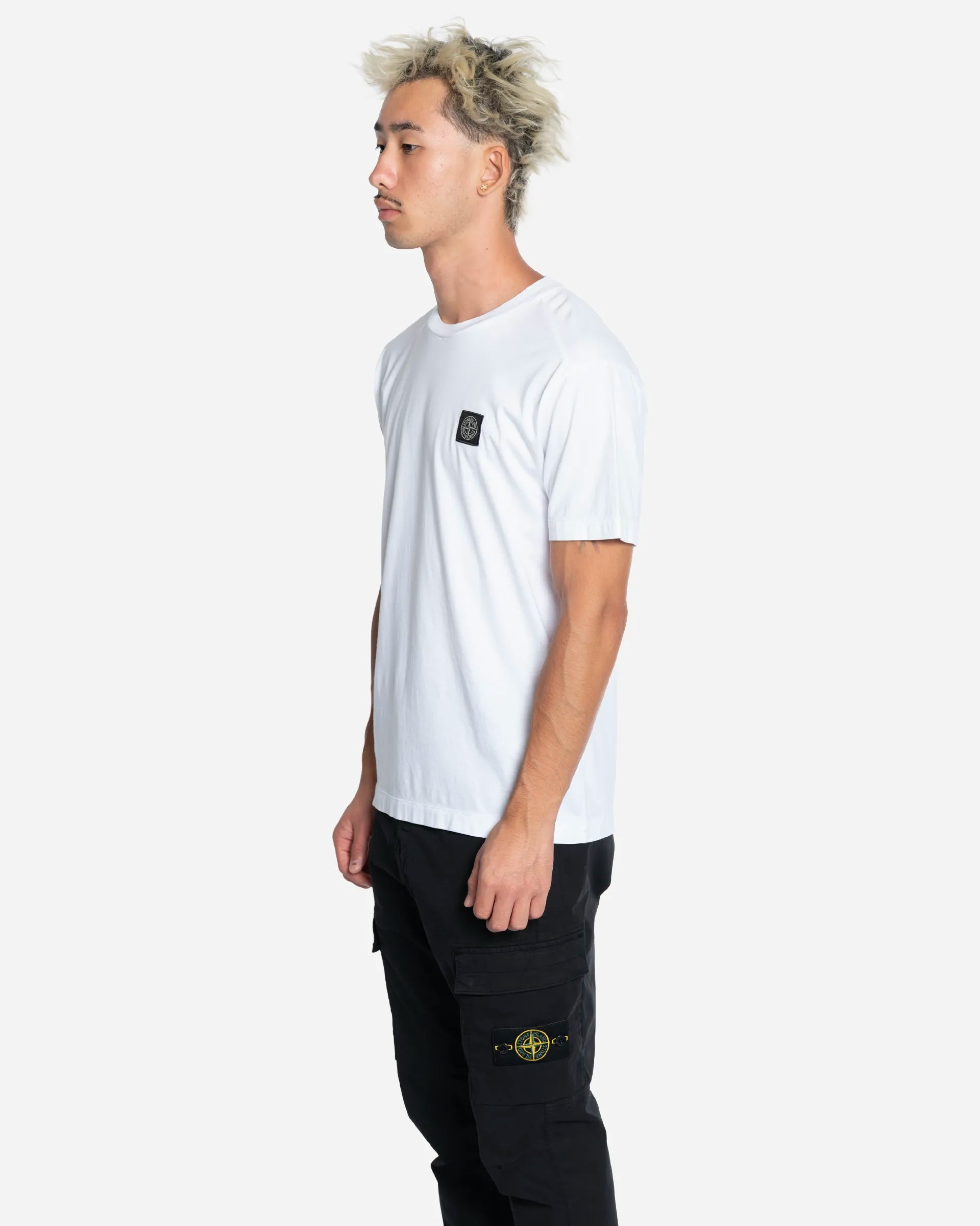 T-Shirt Patch Compass White