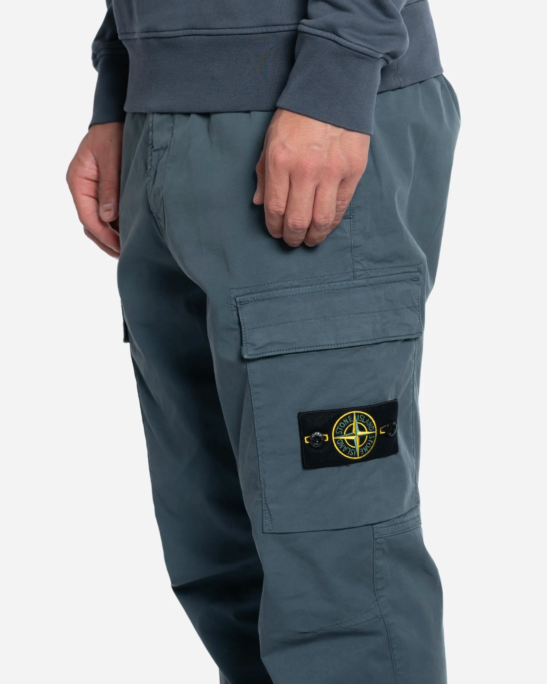 Pantalon Cargo en Coton Slate Blue