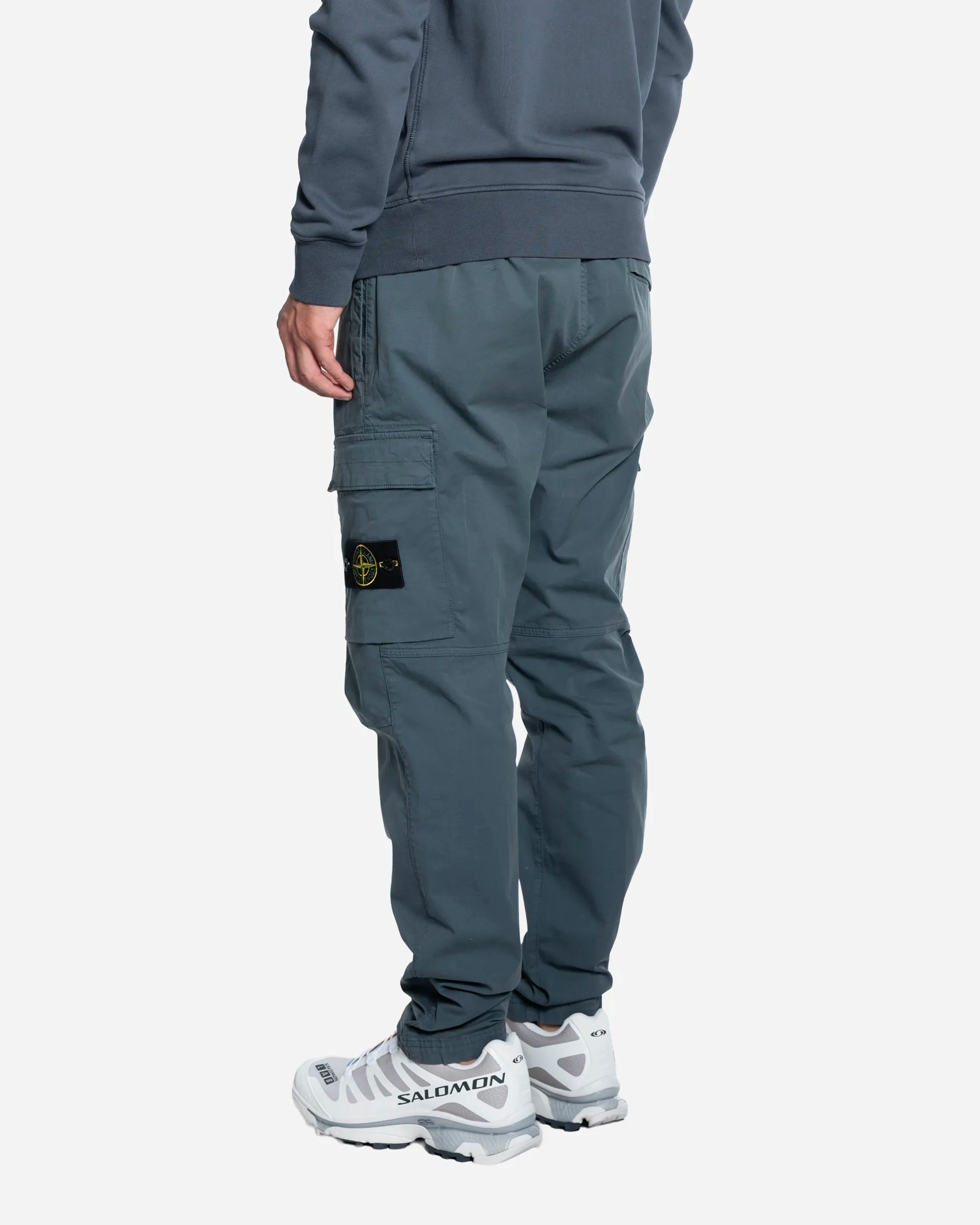 Pantalon Cargo en Coton Slate Blue
