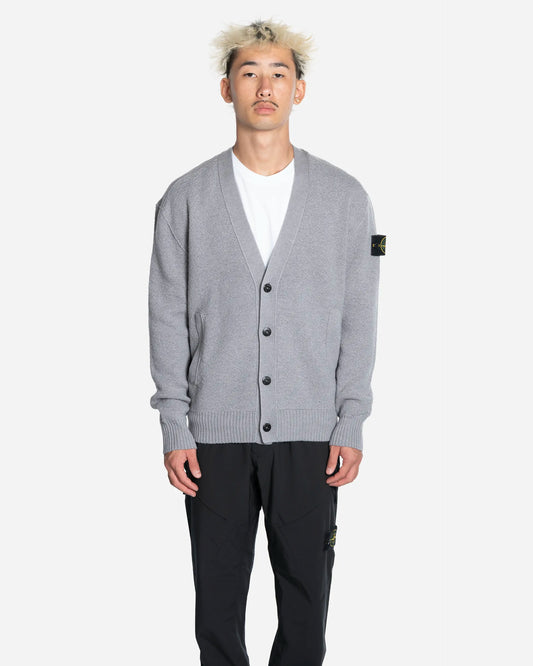 Cardigan en Laine à Col V Ash Grey