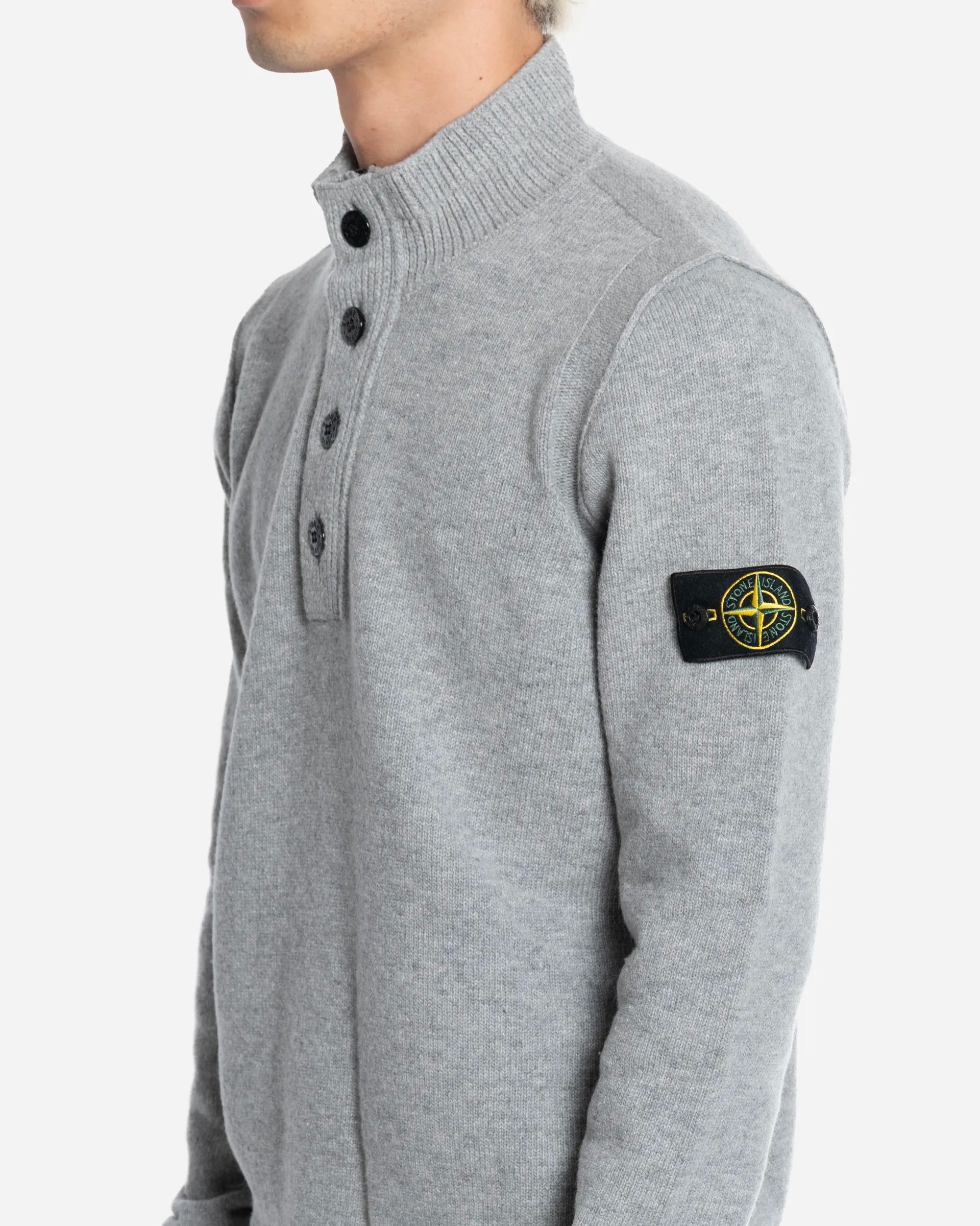 Pull à Glissière Courte Grey Melange
