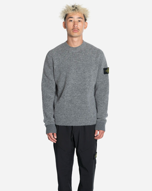 Pull Ras-du-Cou en Mélange de Baby Alpaga Grey Melange
