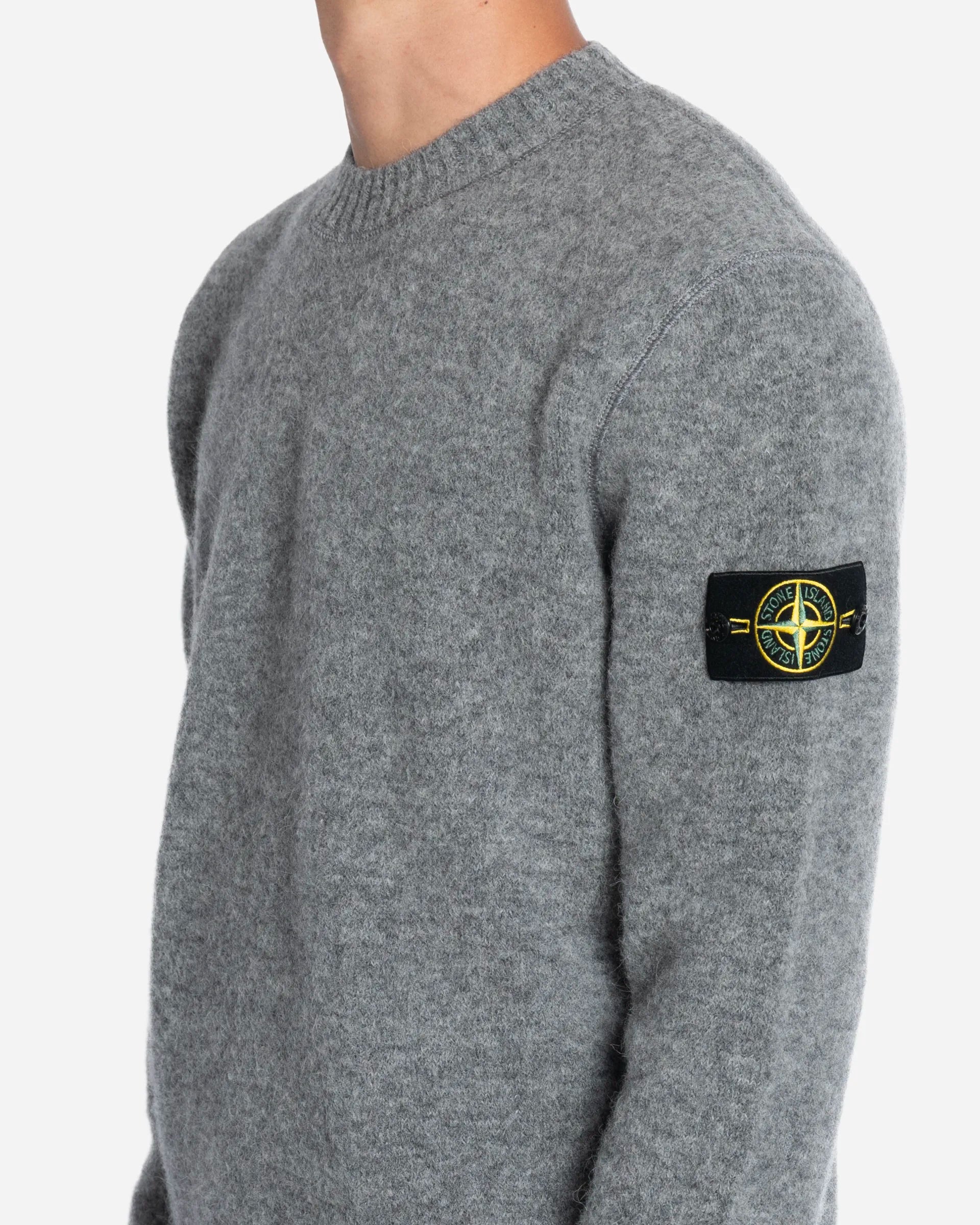 Pull Ras-du-Cou en Mélange de Baby Alpaga Grey Melange