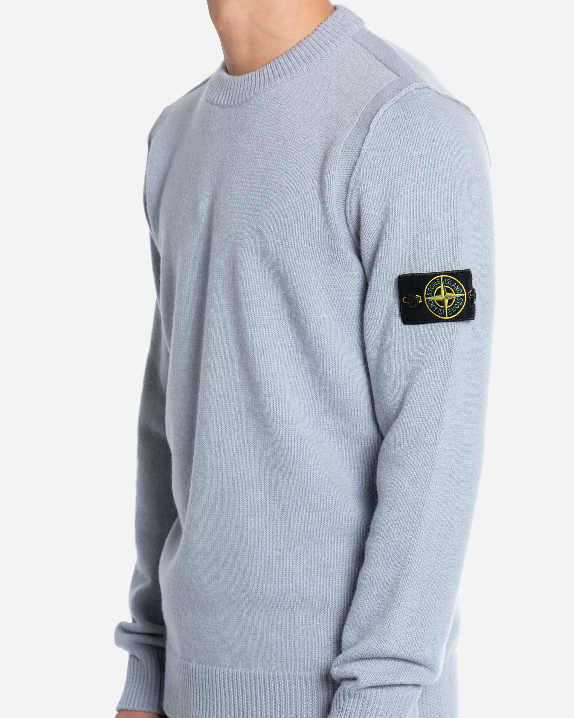 Pull Ras-du-Cou avec Bordures Côtelées Ash Grey