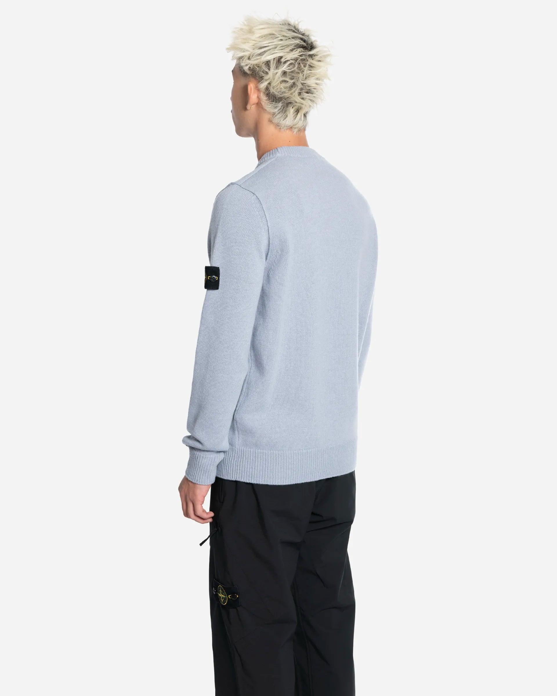 Pull Ras-du-Cou avec Bordures Côtelées Ash Grey