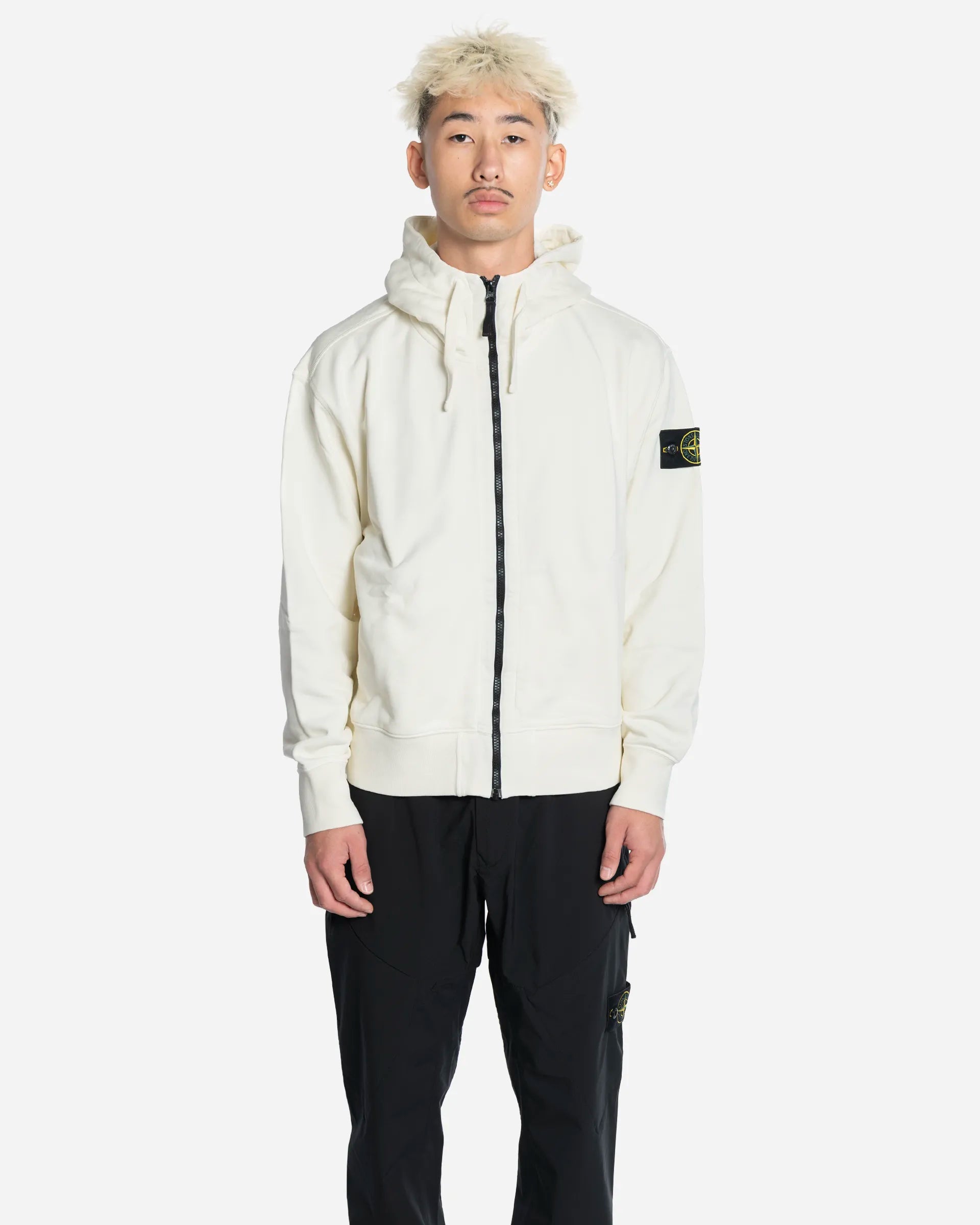 Sweat-Shirt à Capuche Zippé Oversize Ivory