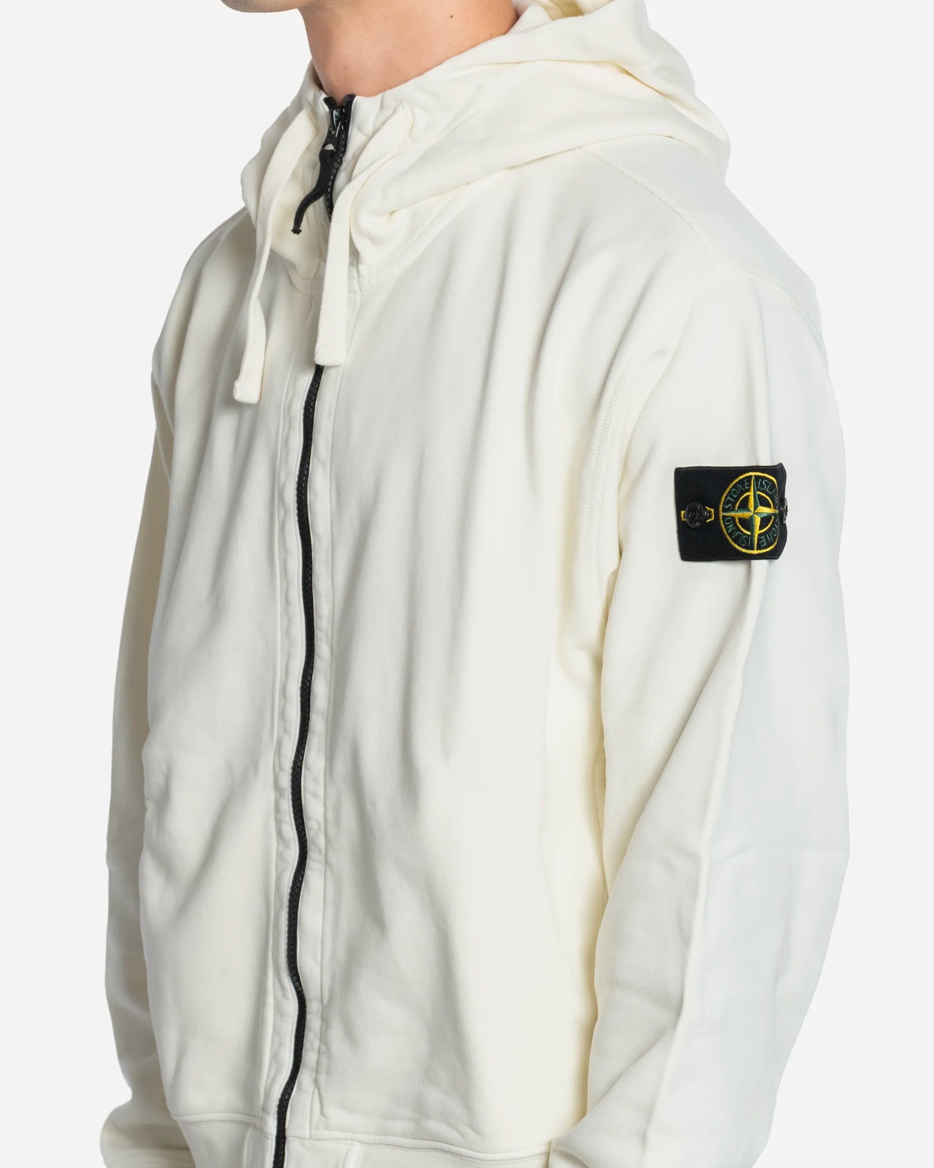 Sweat-Shirt à Capuche Zippé Oversize Ivory