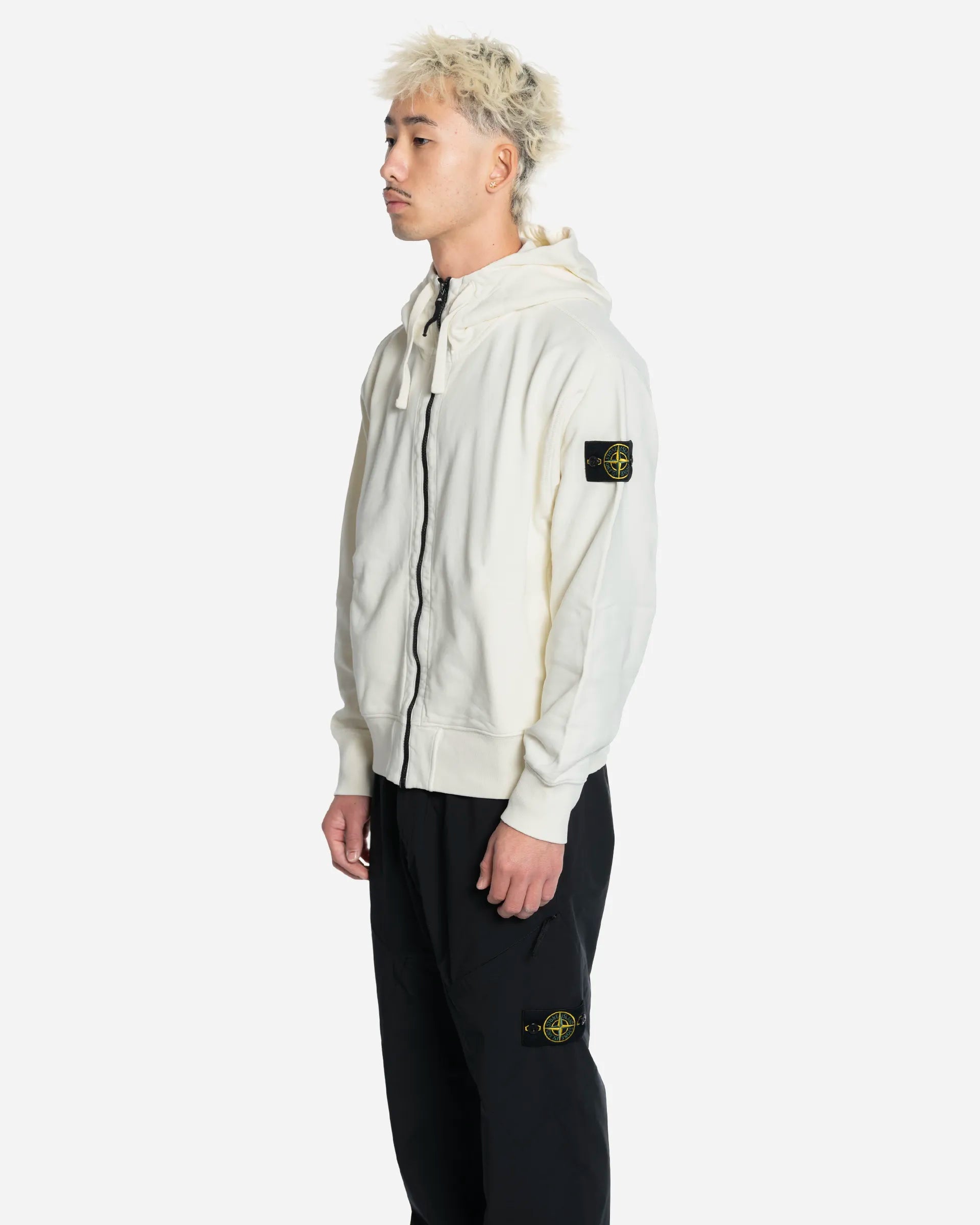 Sweat-Shirt à Capuche Zippé Oversize Ivory