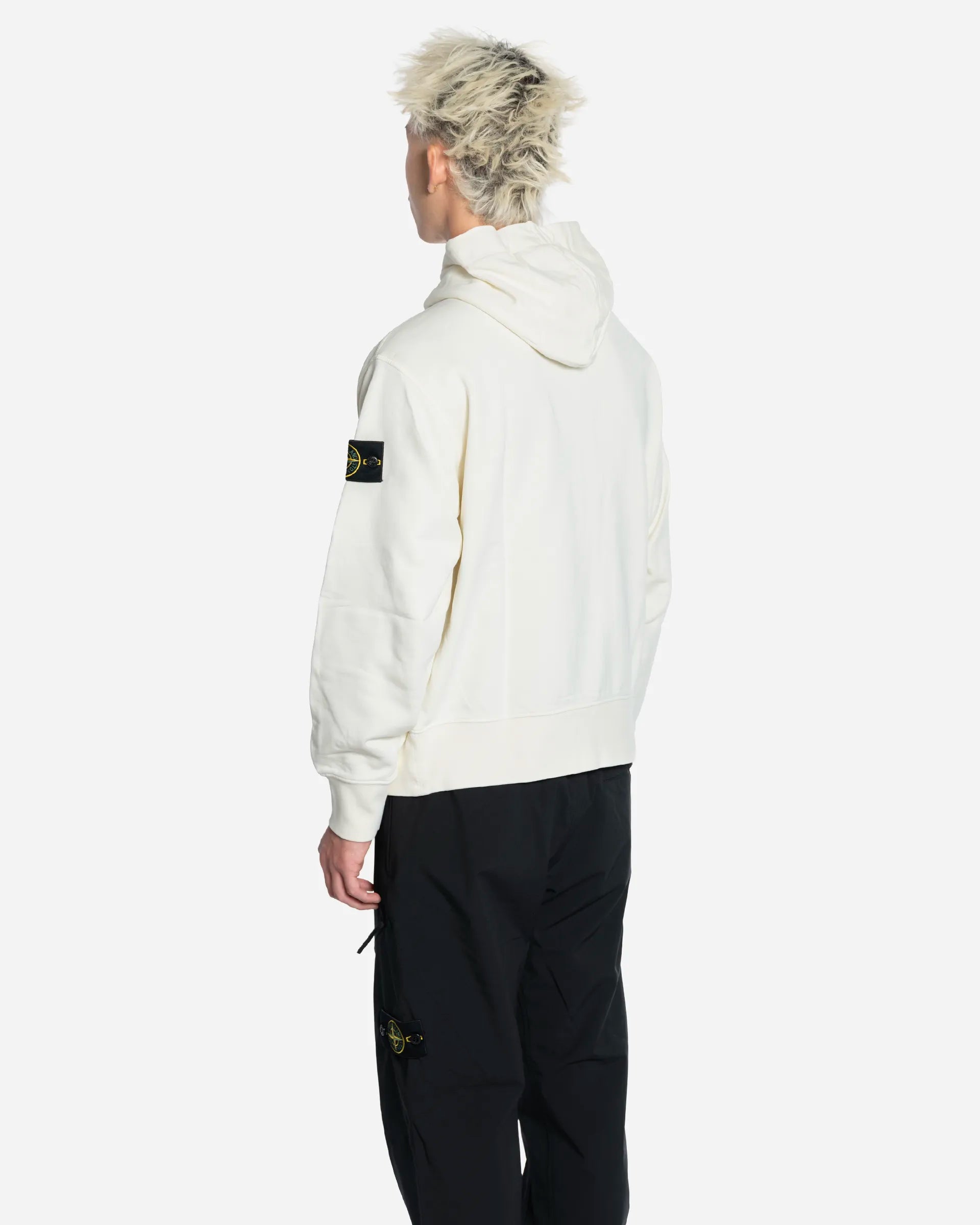 Sweat-Shirt à Capuche Zippé Oversize Ivory