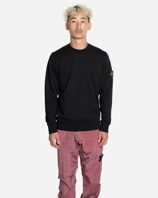 Sweat-Shirt Ras-du-Cou avec Manches Raglan Noir