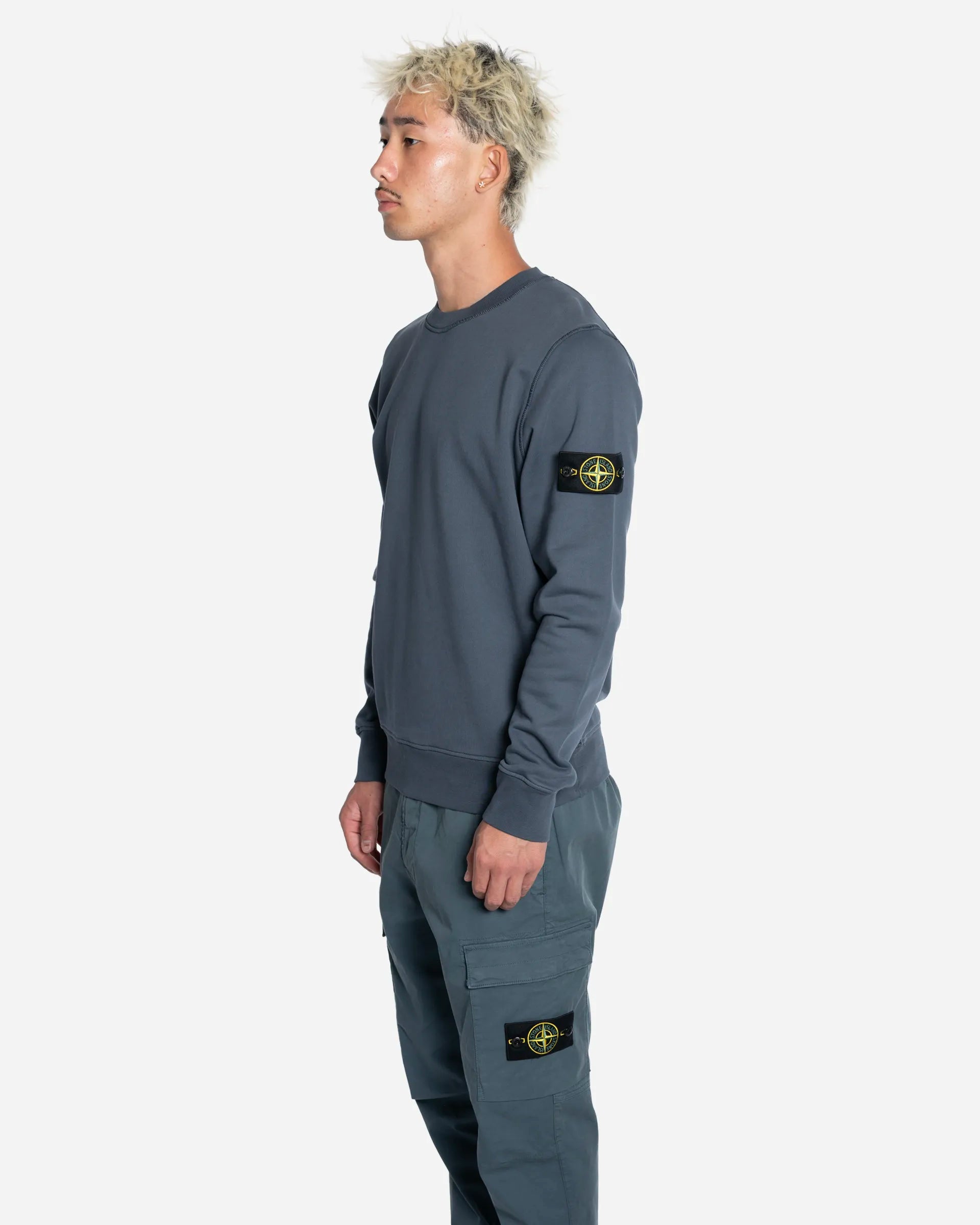 Sweatshirt Ras-du-Cou avec Manches Raglan Slate Blue